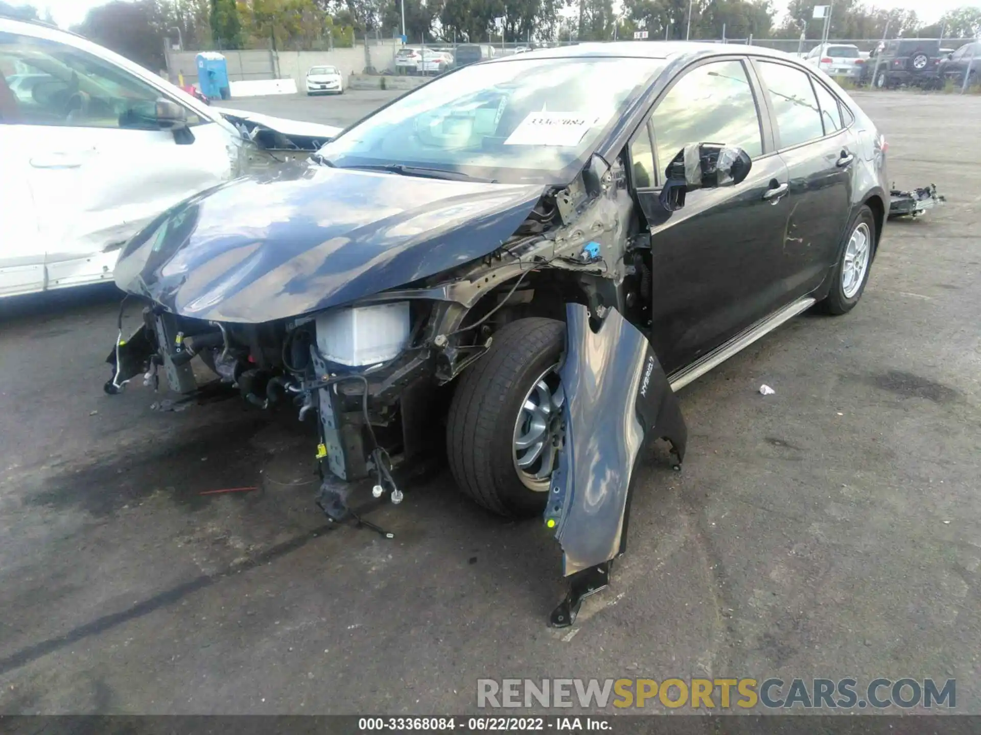 2 Photograph of a damaged car JTDEAMDE4MJ012040 TOYOTA COROLLA 2021