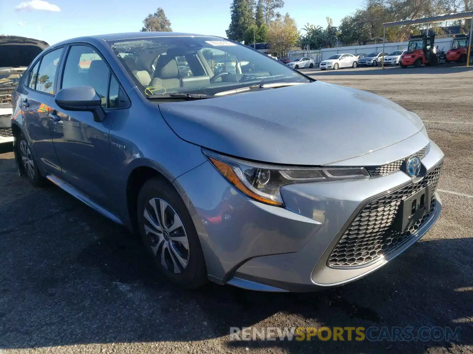 1 Photograph of a damaged car JTDEAMDE4MJ015018 TOYOTA COROLLA 2021