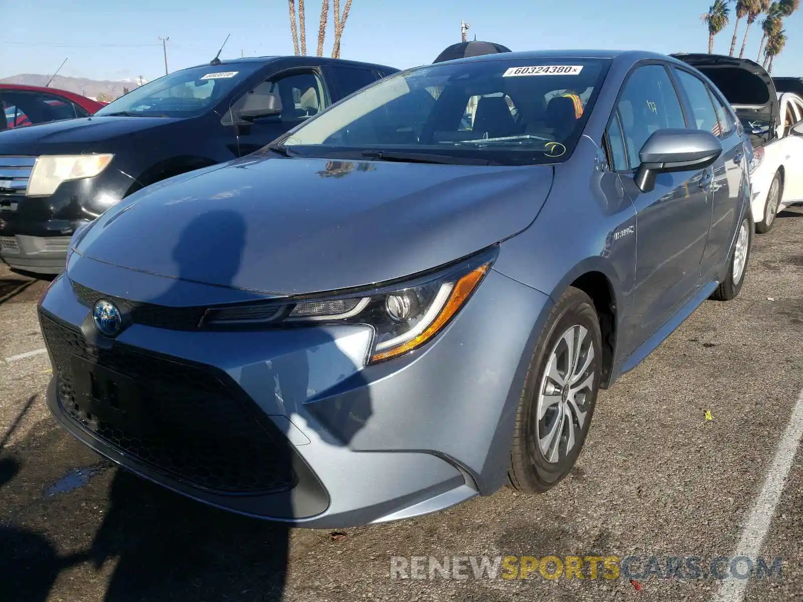 2 Photograph of a damaged car JTDEAMDE4MJ015018 TOYOTA COROLLA 2021