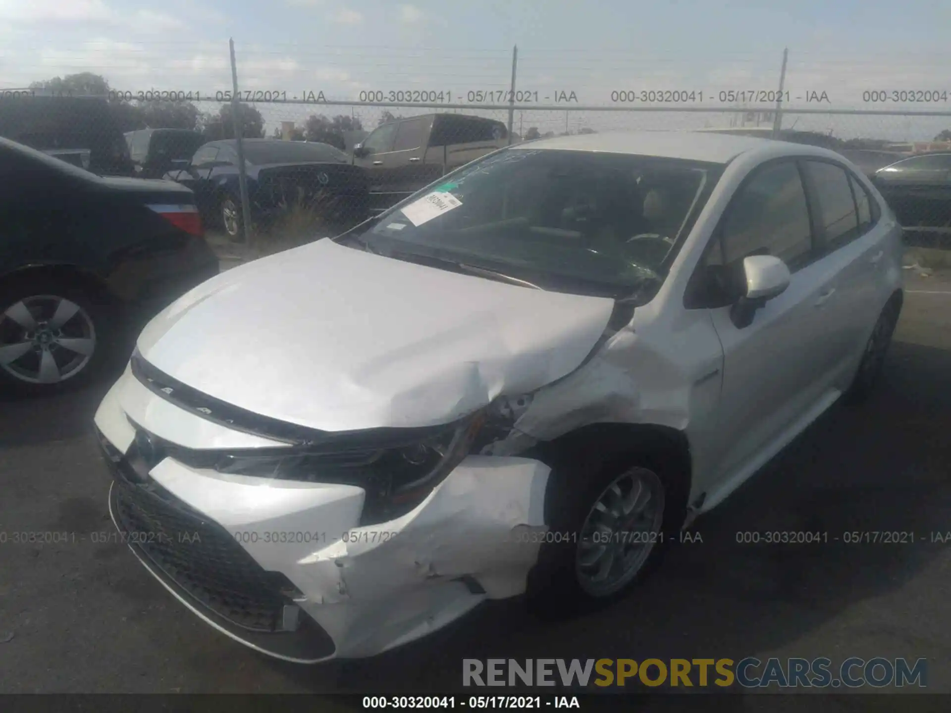 6 Photograph of a damaged car JTDEAMDE4MJ015665 TOYOTA COROLLA 2021