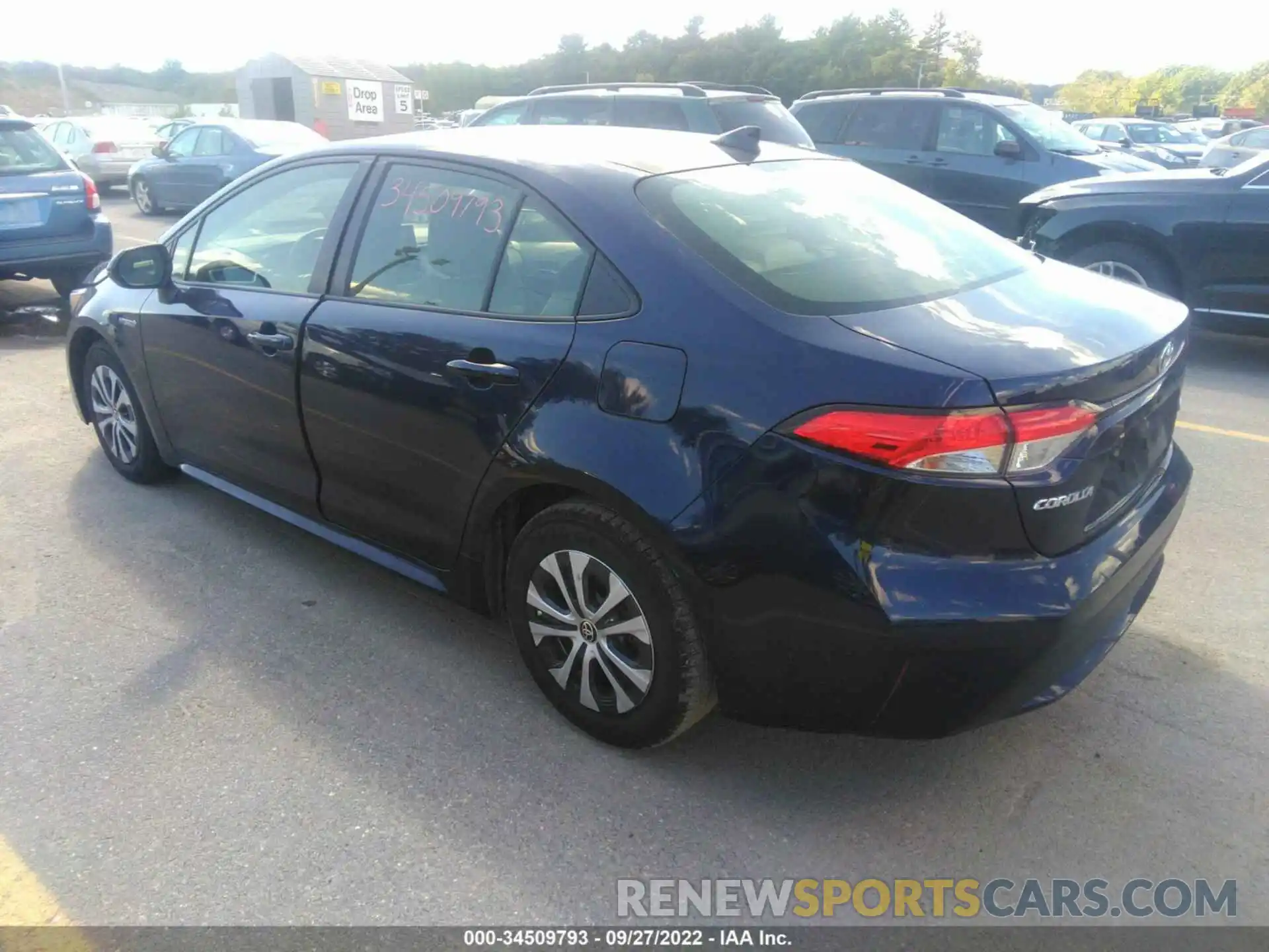 3 Photograph of a damaged car JTDEAMDE4MJ015696 TOYOTA COROLLA 2021