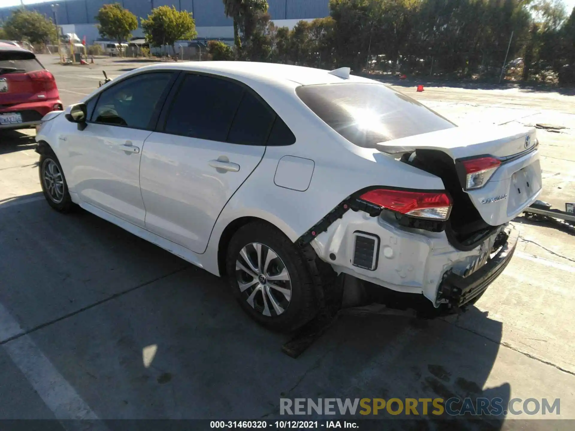 3 Photograph of a damaged car JTDEAMDE4MJ016217 TOYOTA COROLLA 2021