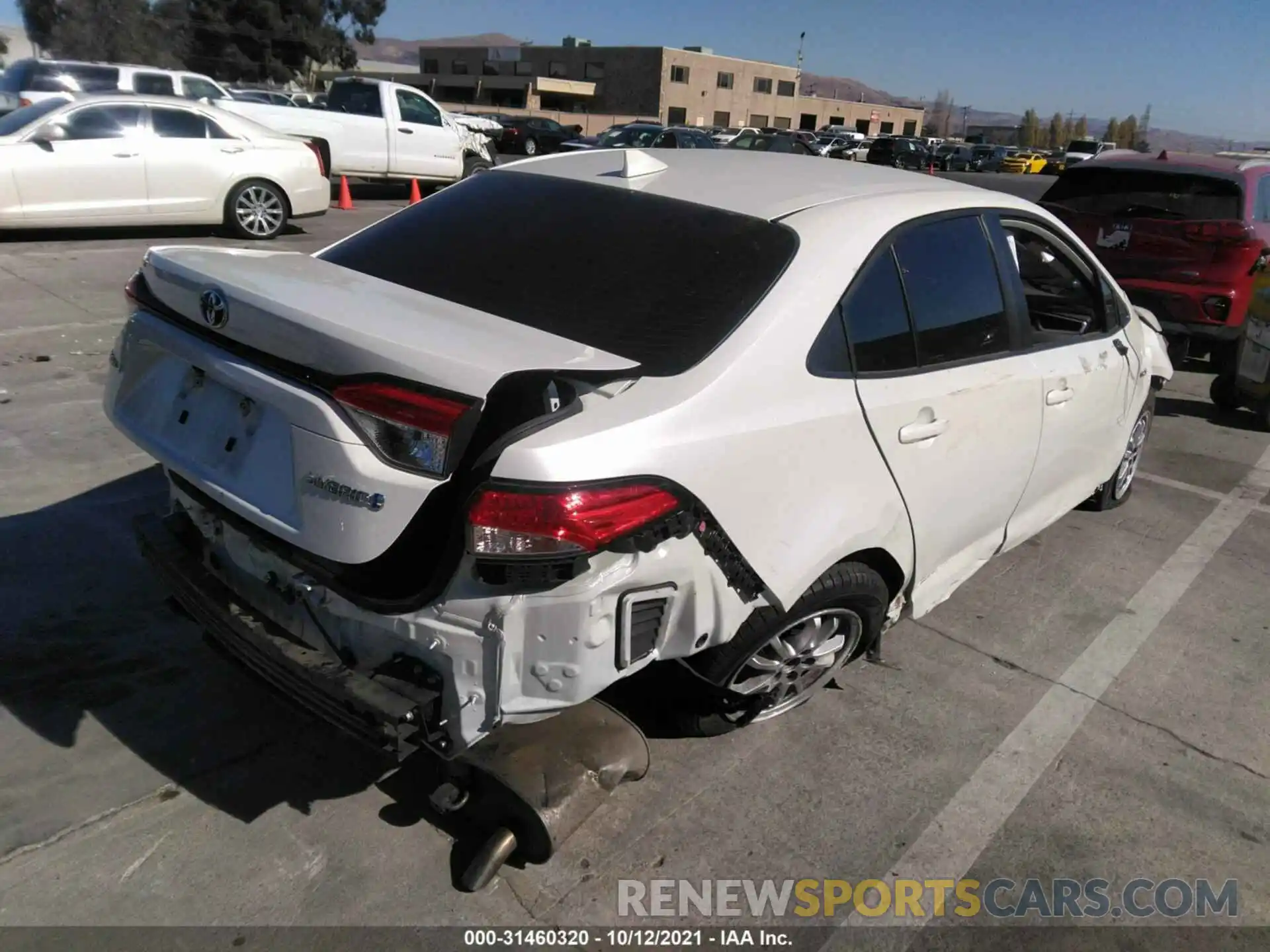 4 Photograph of a damaged car JTDEAMDE4MJ016217 TOYOTA COROLLA 2021