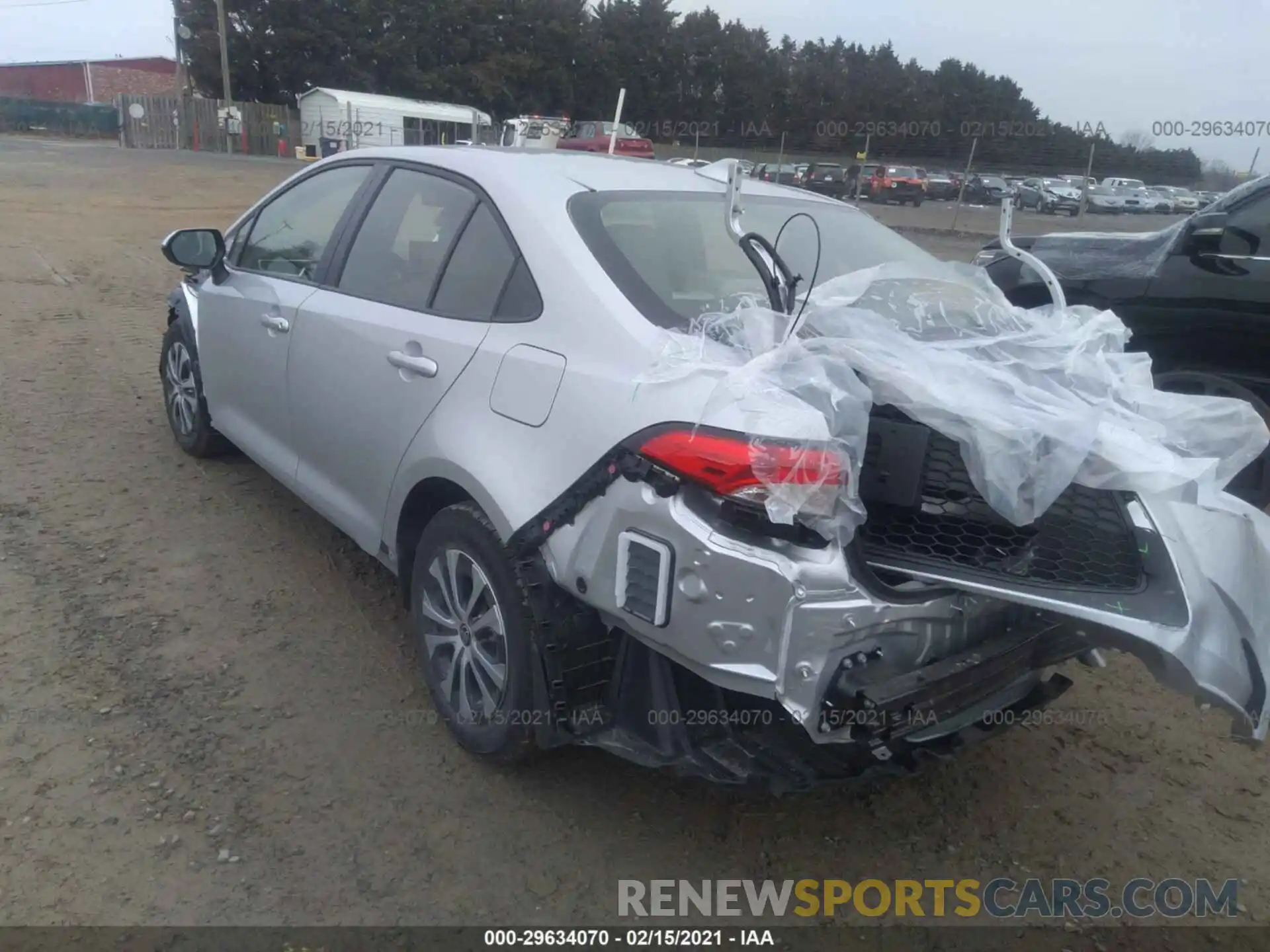 3 Photograph of a damaged car JTDEAMDE4MJ016492 TOYOTA COROLLA 2021