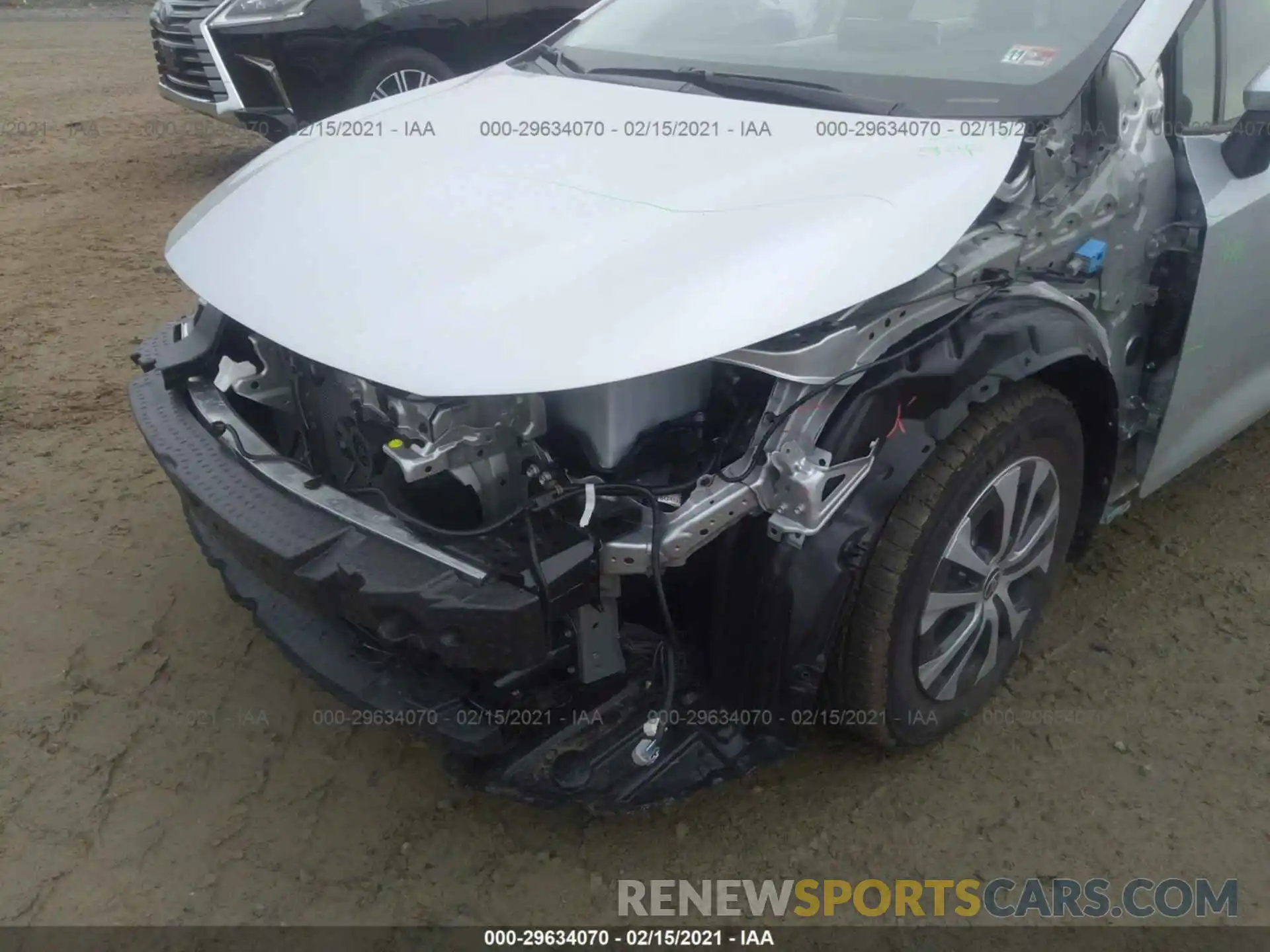 6 Photograph of a damaged car JTDEAMDE4MJ016492 TOYOTA COROLLA 2021