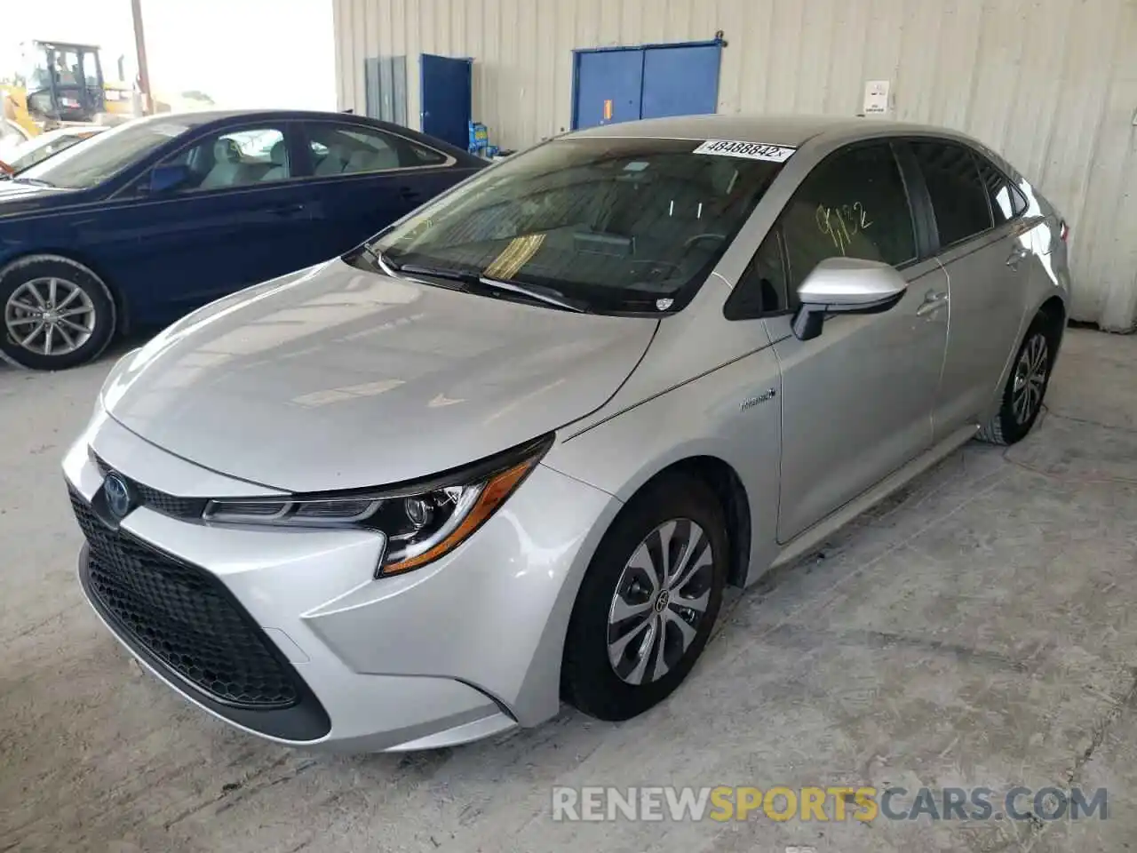 2 Photograph of a damaged car JTDEAMDE4MJ017657 TOYOTA COROLLA 2021