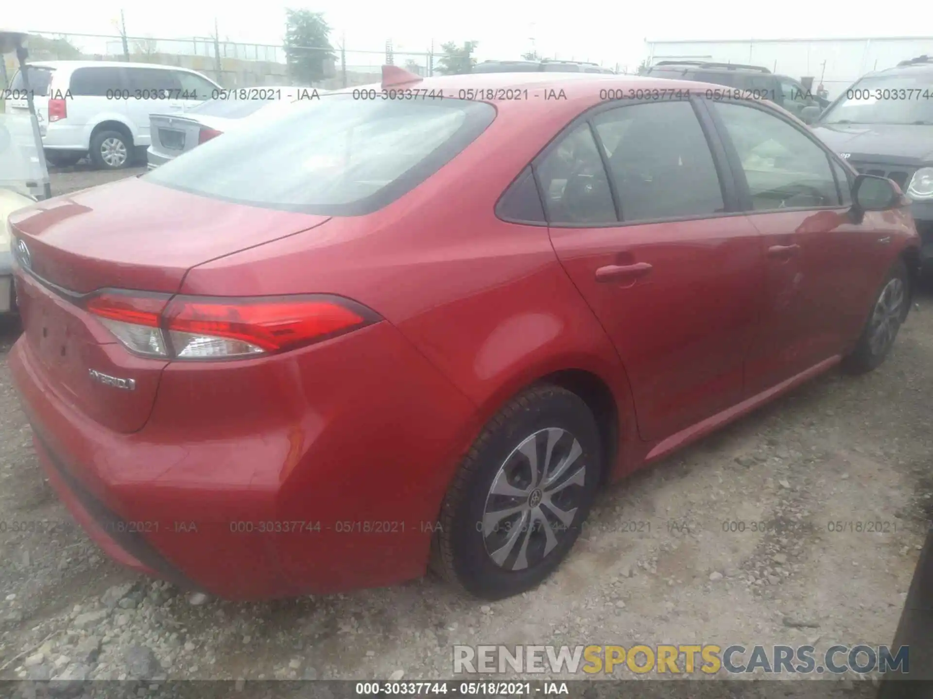 4 Photograph of a damaged car JTDEAMDE4MJ019599 TOYOTA COROLLA 2021