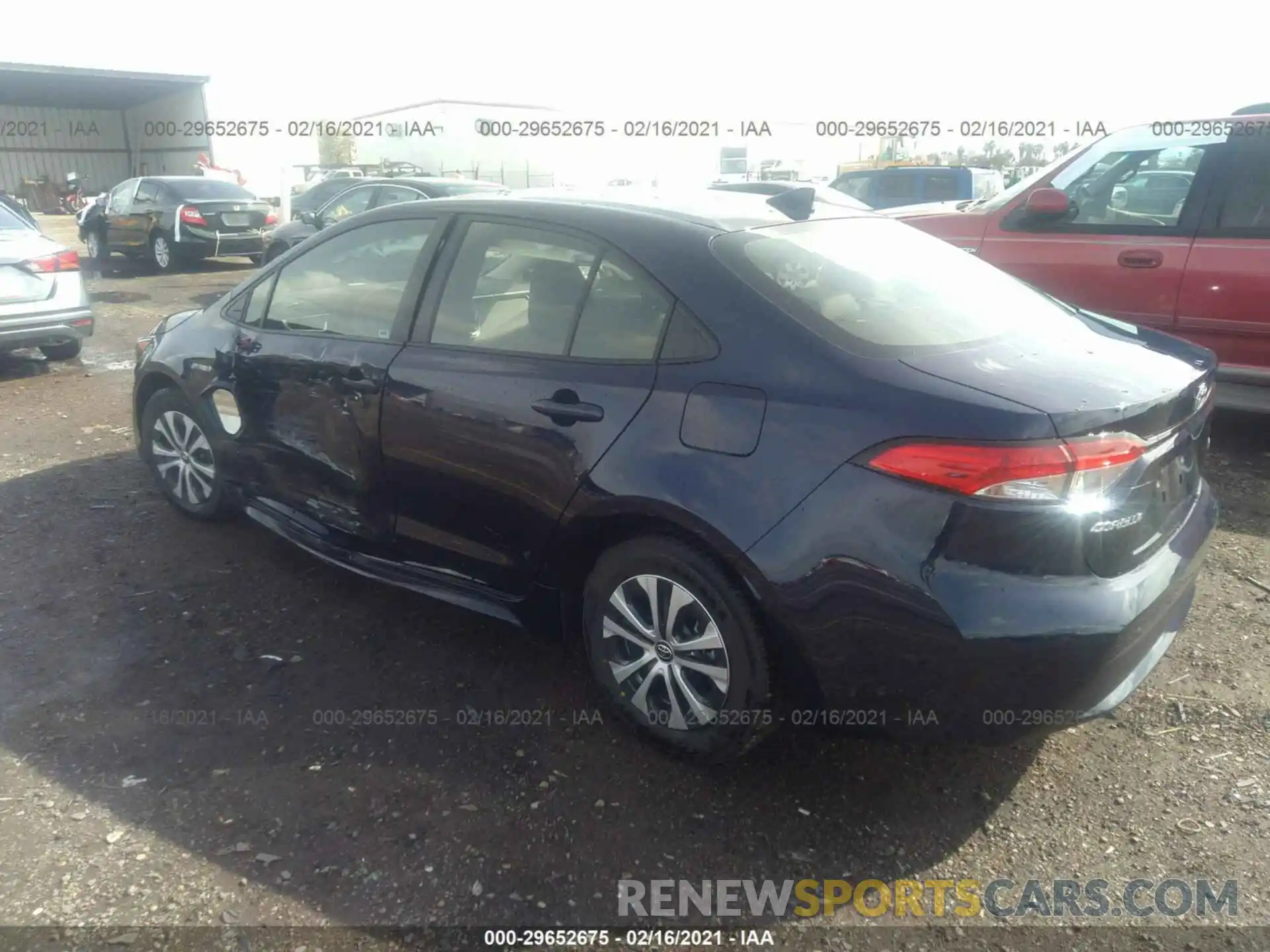 3 Photograph of a damaged car JTDEAMDE4MJ019733 TOYOTA COROLLA 2021