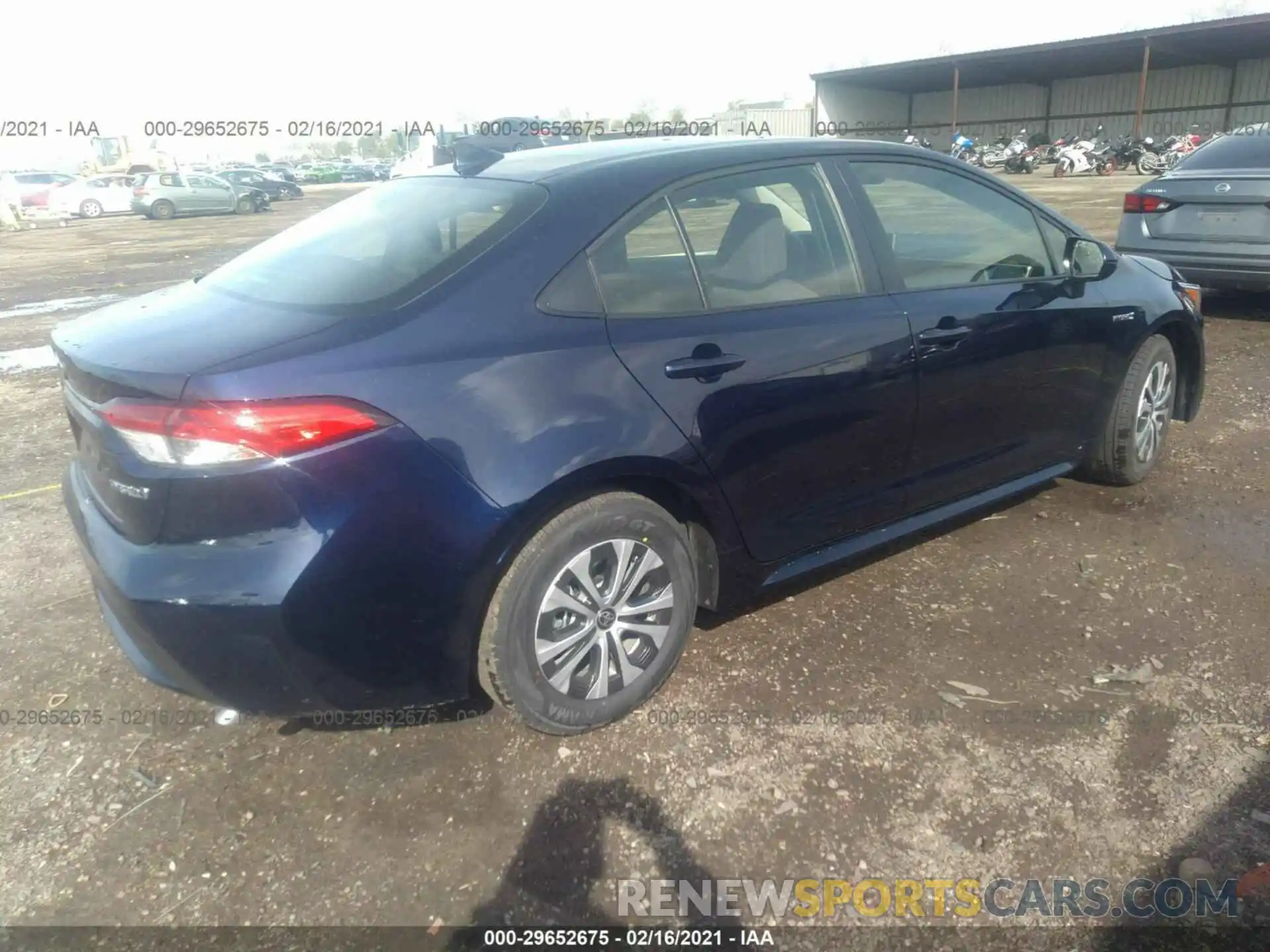 4 Photograph of a damaged car JTDEAMDE4MJ019733 TOYOTA COROLLA 2021