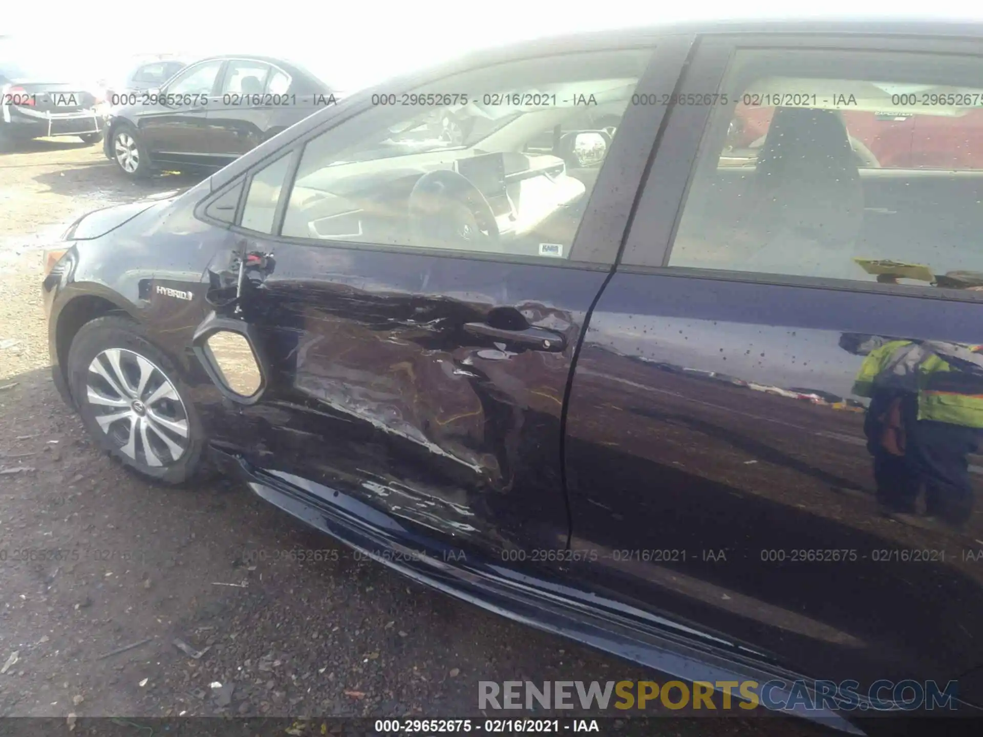 6 Photograph of a damaged car JTDEAMDE4MJ019733 TOYOTA COROLLA 2021