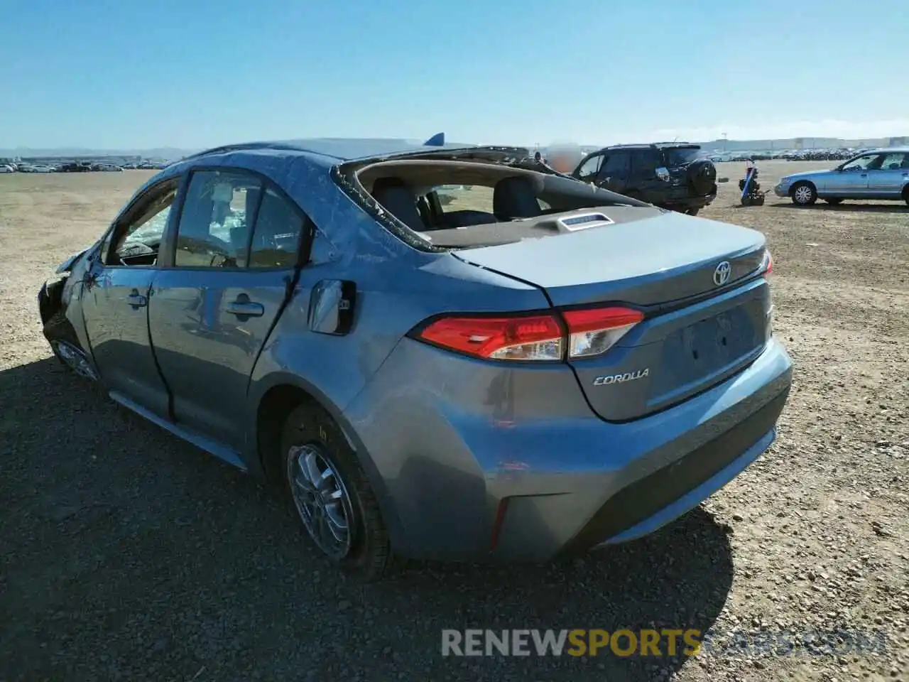 3 Photograph of a damaged car JTDEAMDE4MJ020235 TOYOTA COROLLA 2021