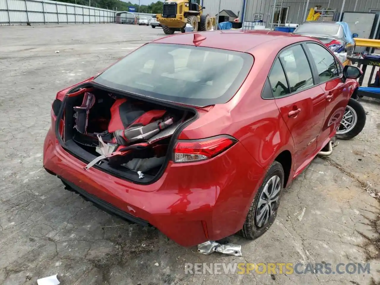 4 Photograph of a damaged car JTDEAMDE4MJ020493 TOYOTA COROLLA 2021