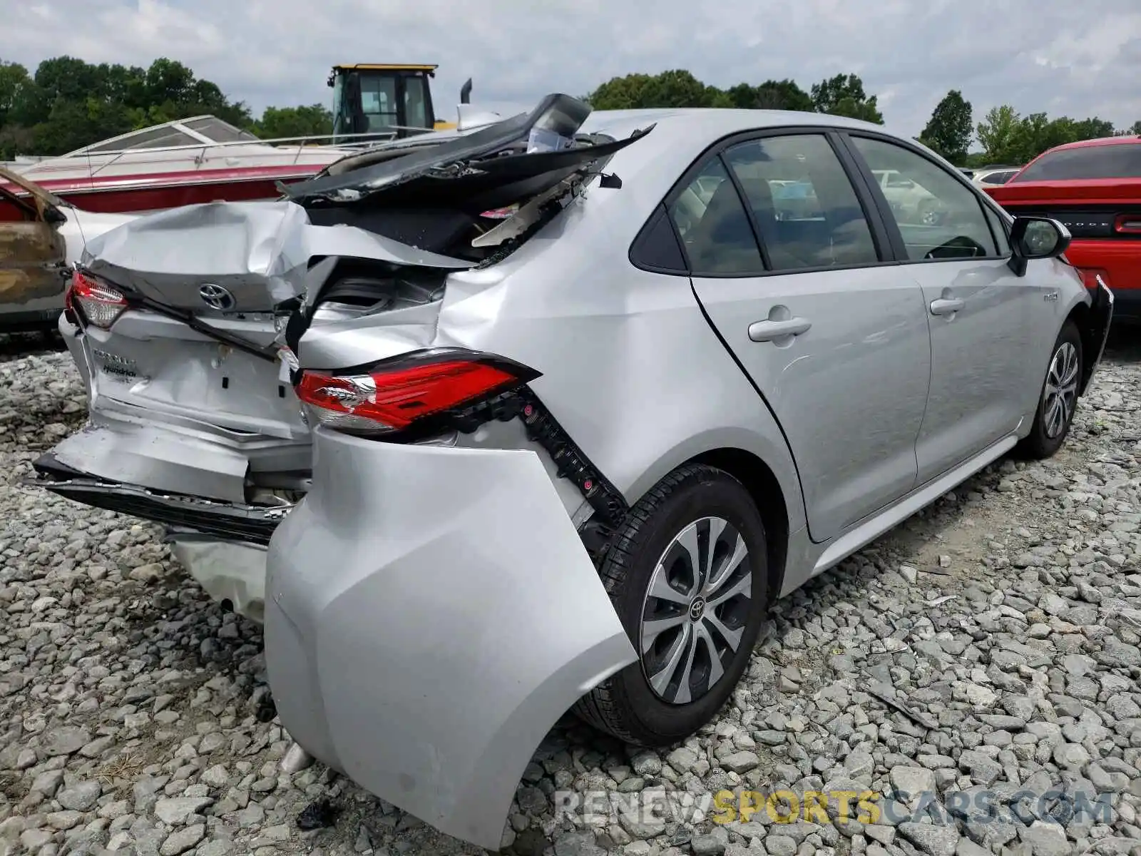 4 Photograph of a damaged car JTDEAMDE4MJ020686 TOYOTA COROLLA 2021