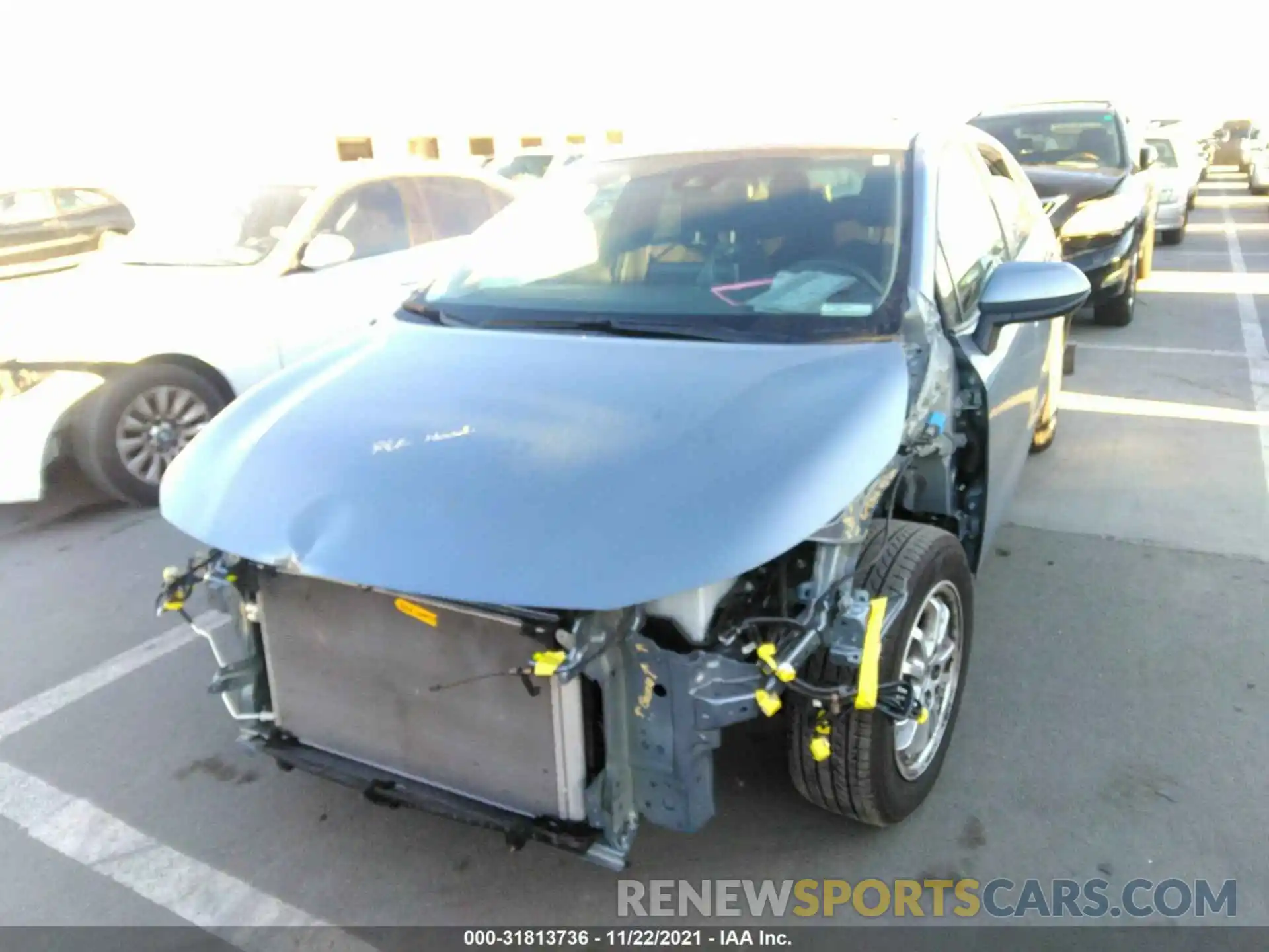 6 Photograph of a damaged car JTDEAMDE4MJ021384 TOYOTA COROLLA 2021