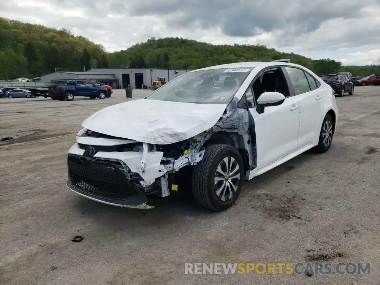 2 Photograph of a damaged car JTDEAMDE4MJ022275 TOYOTA COROLLA 2021