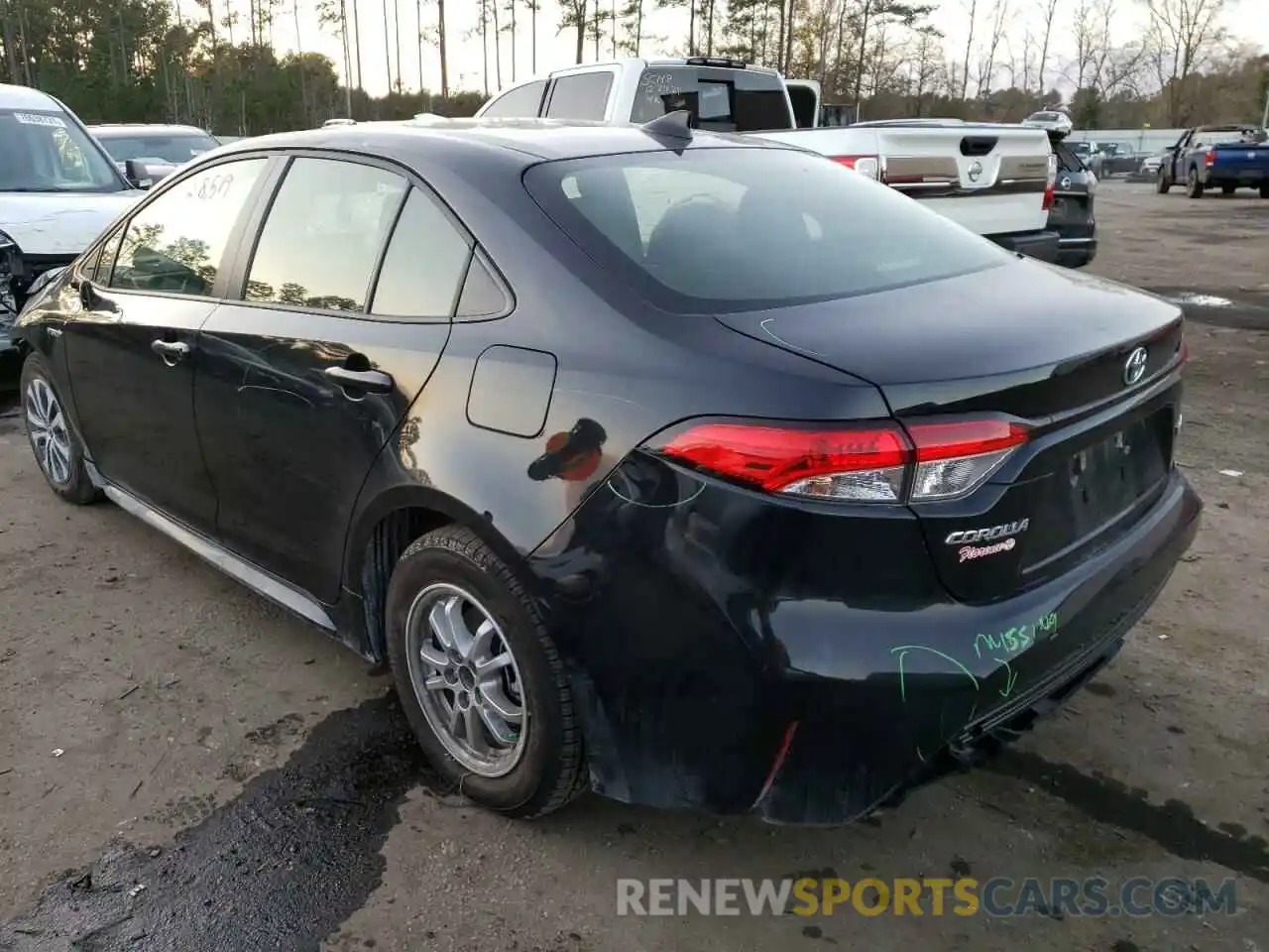 3 Photograph of a damaged car JTDEAMDE4MJ027069 TOYOTA COROLLA 2021