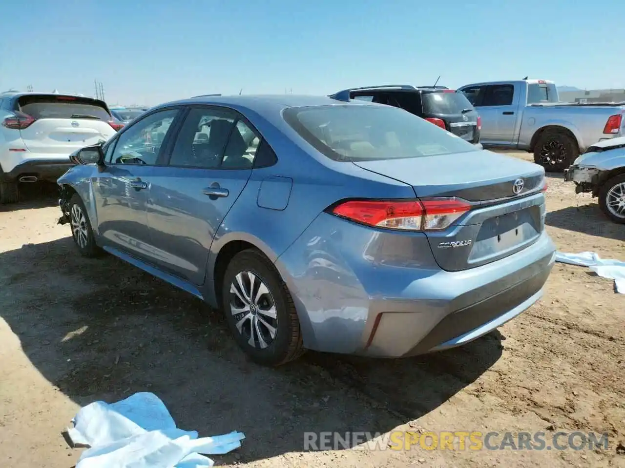 3 Photograph of a damaged car JTDEAMDE4MJ027587 TOYOTA COROLLA 2021