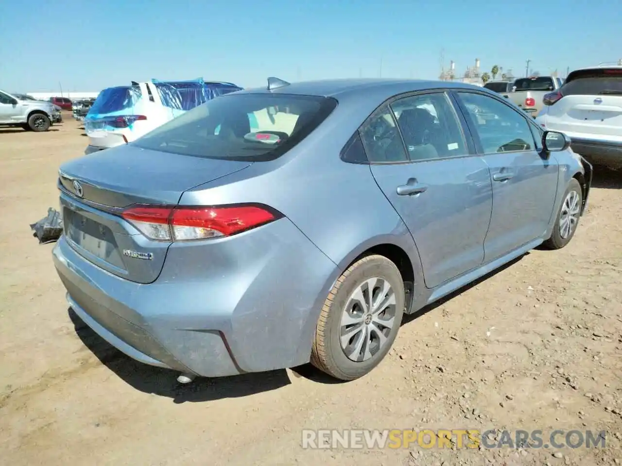 4 Photograph of a damaged car JTDEAMDE4MJ027587 TOYOTA COROLLA 2021