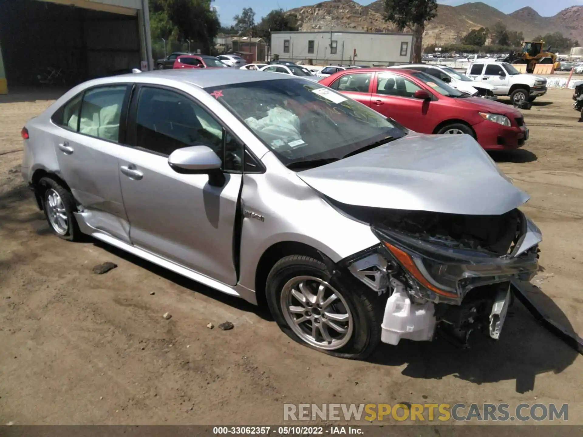 1 Photograph of a damaged car JTDEAMDE4MJ028240 TOYOTA COROLLA 2021