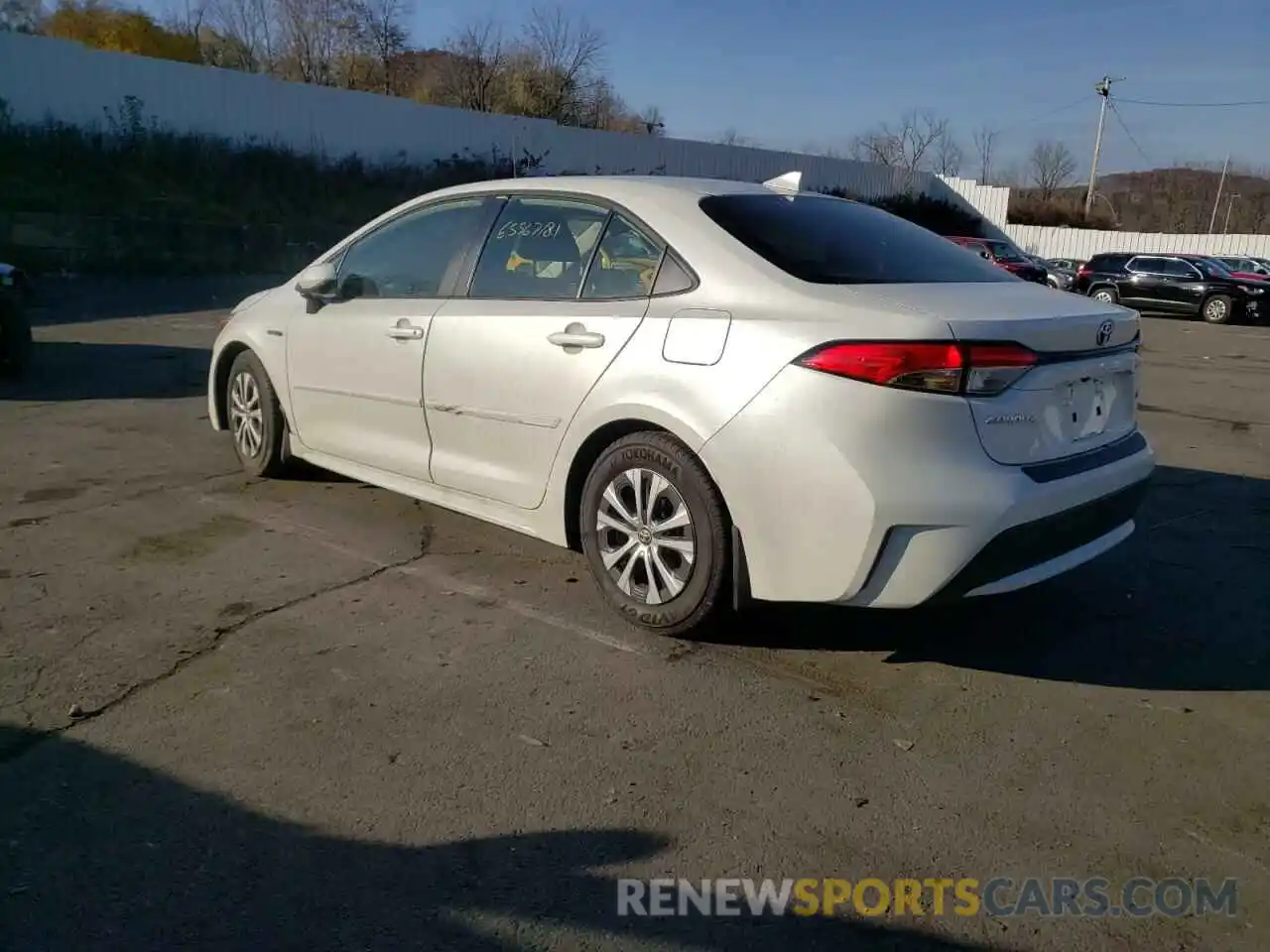 3 Photograph of a damaged car JTDEAMDE4MJ028349 TOYOTA COROLLA 2021