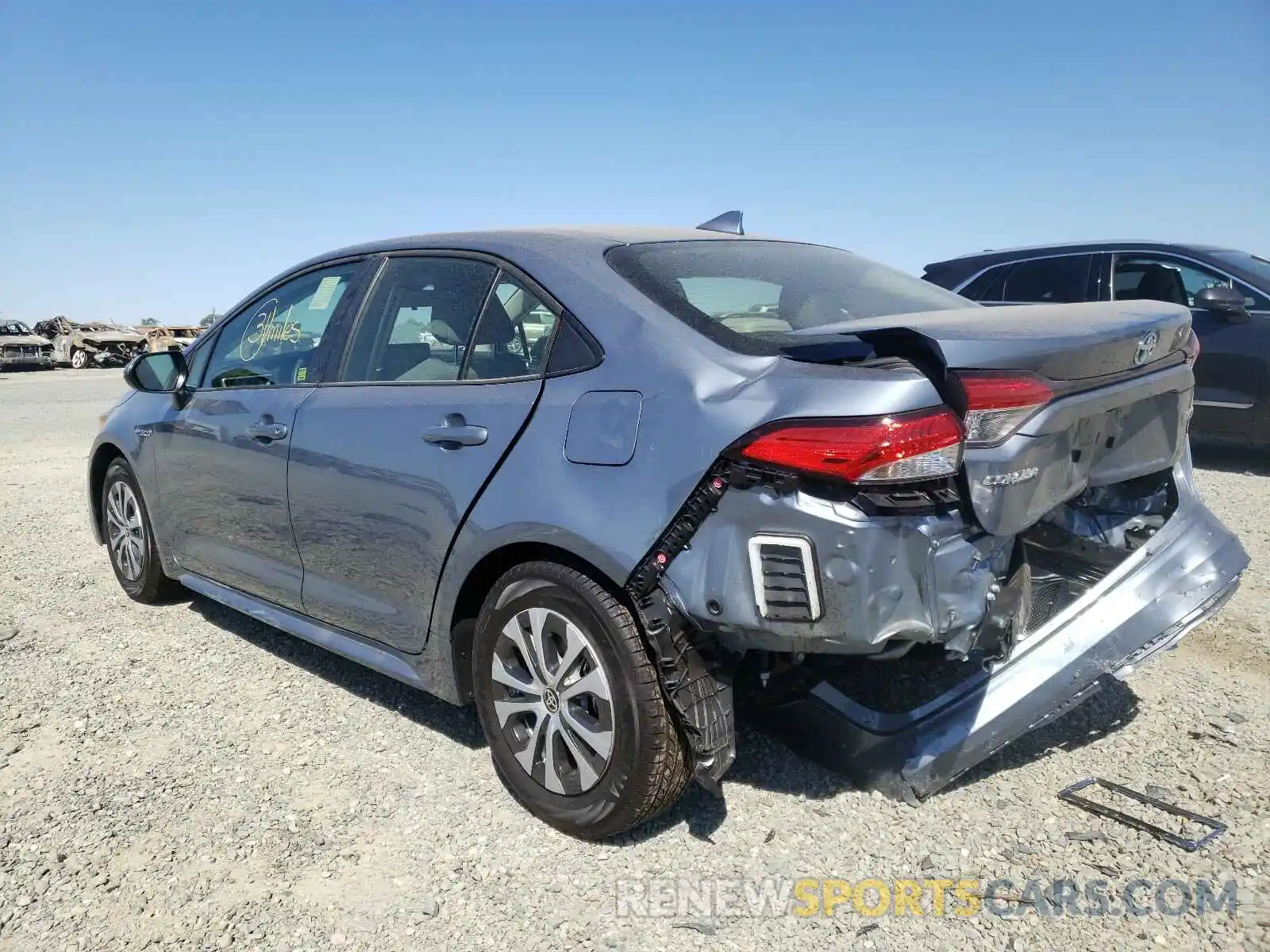 3 Photograph of a damaged car JTDEAMDE4MJ029209 TOYOTA COROLLA 2021