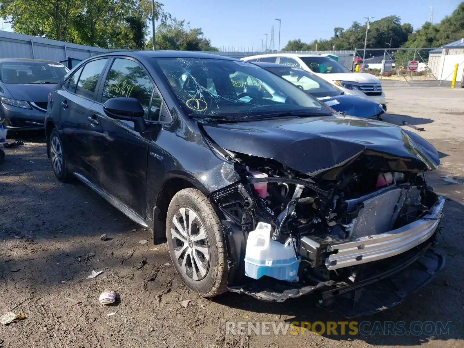 1 Photograph of a damaged car JTDEAMDE4MJ029338 TOYOTA COROLLA 2021