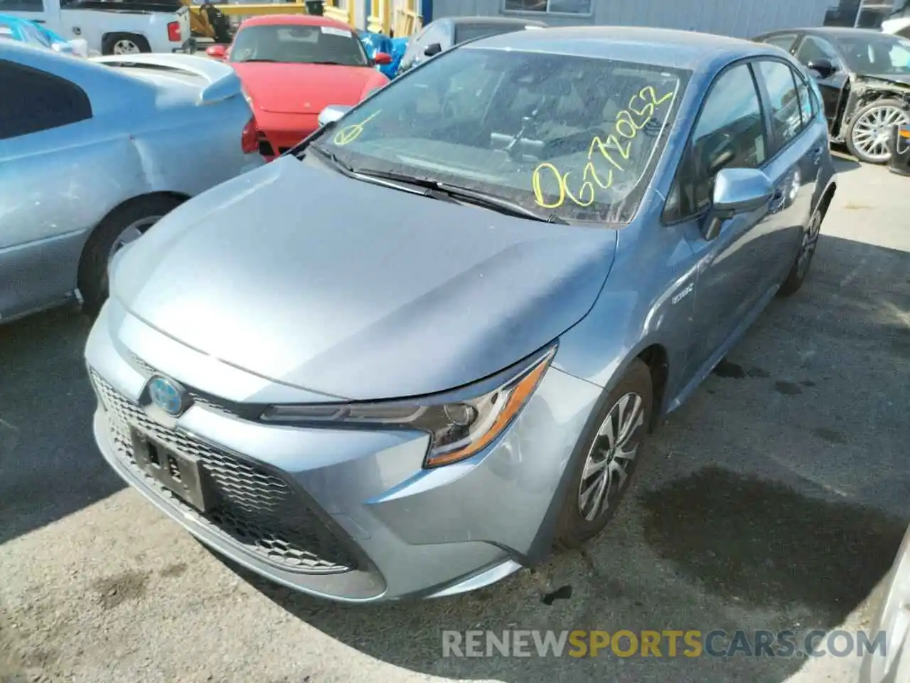 2 Photograph of a damaged car JTDEAMDE4MJ030442 TOYOTA COROLLA 2021