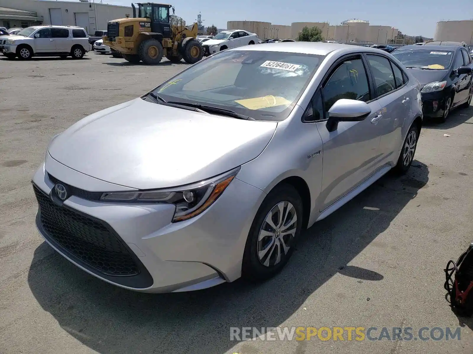 2 Photograph of a damaged car JTDEAMDE4MJ030571 TOYOTA COROLLA 2021