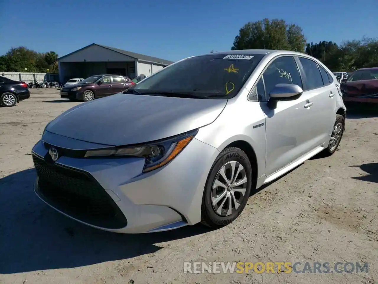 2 Photograph of a damaged car JTDEAMDE4MJ030697 TOYOTA COROLLA 2021