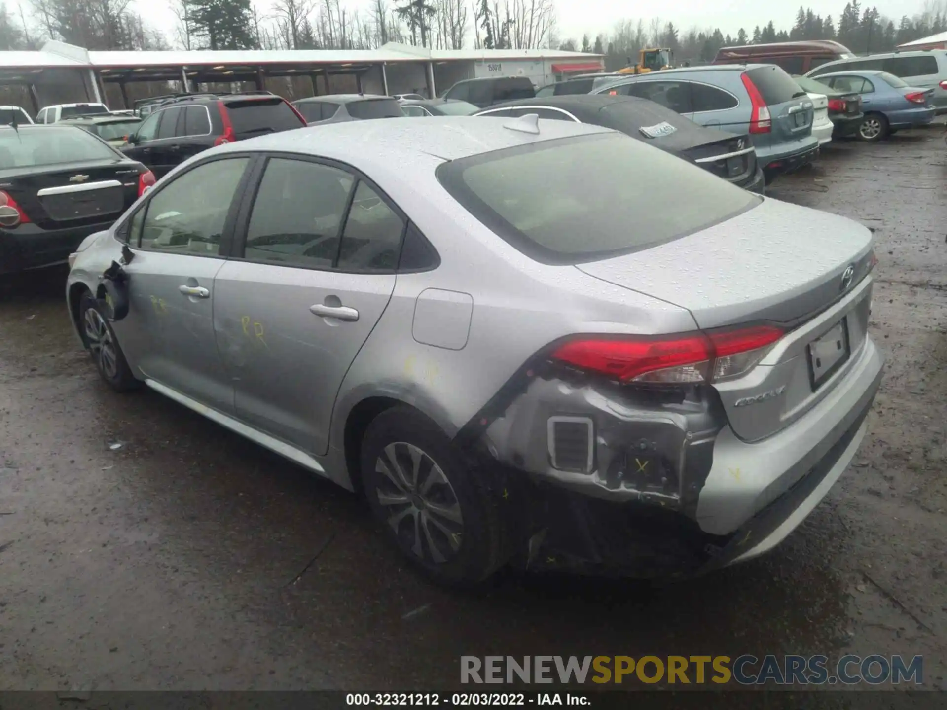 3 Photograph of a damaged car JTDEAMDE4MJ031042 TOYOTA COROLLA 2021