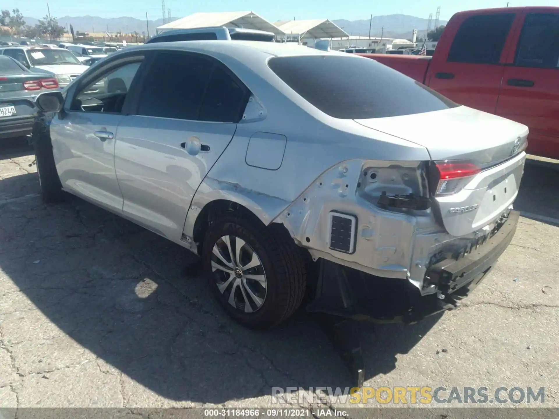 3 Photograph of a damaged car JTDEAMDE4MJ031235 TOYOTA COROLLA 2021