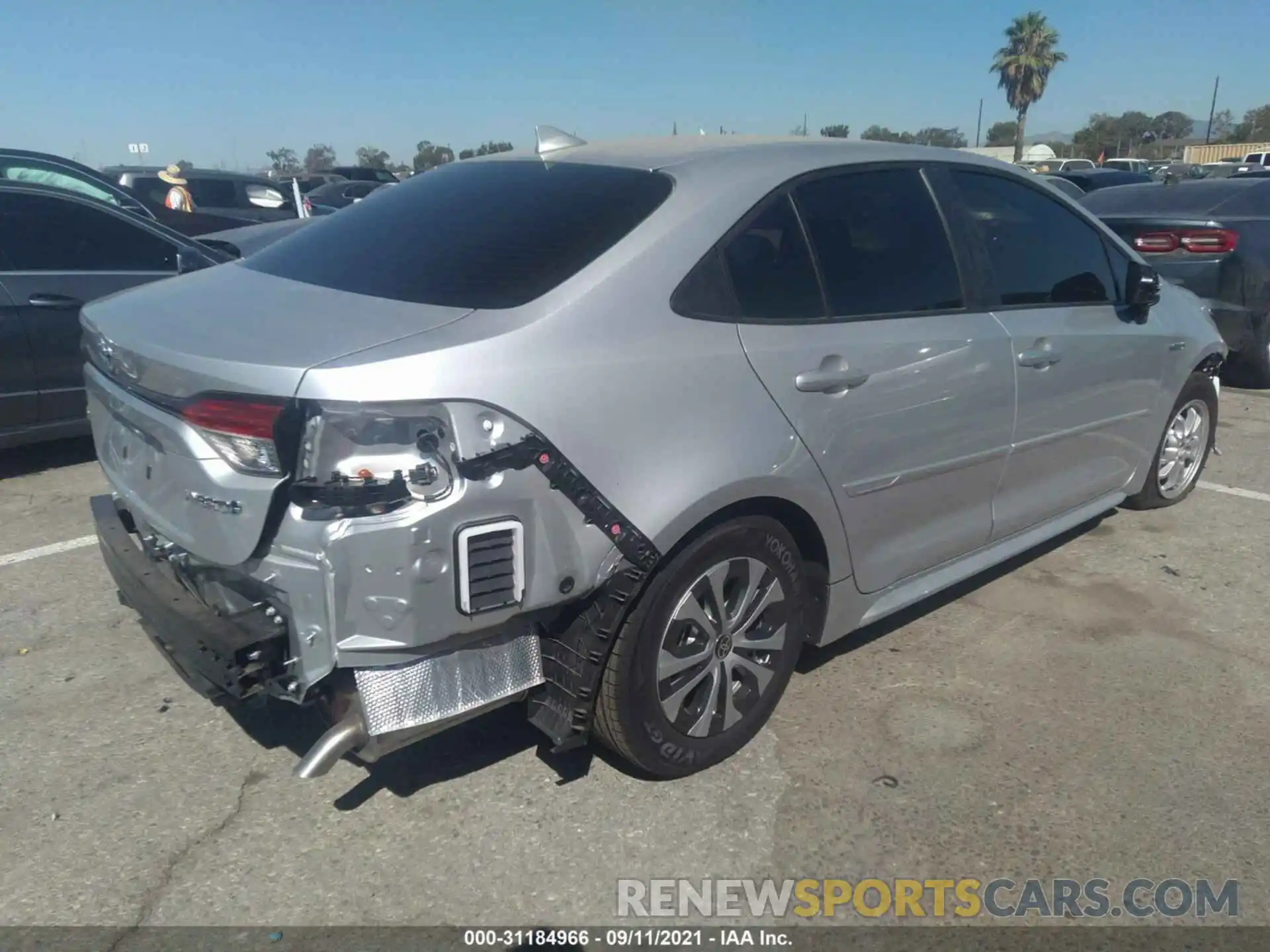 4 Photograph of a damaged car JTDEAMDE4MJ031235 TOYOTA COROLLA 2021