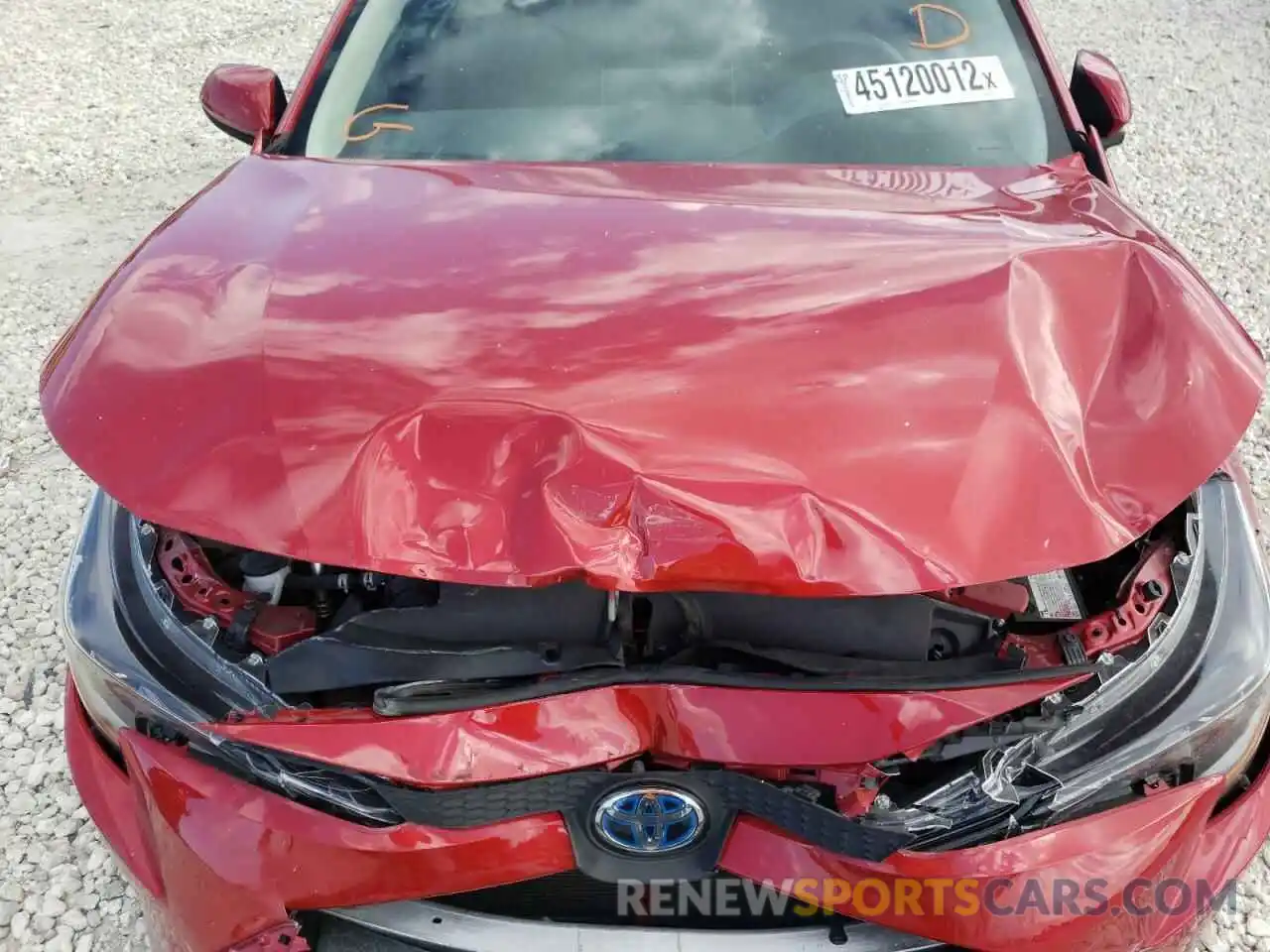 7 Photograph of a damaged car JTDEAMDE4MJ032952 TOYOTA COROLLA 2021