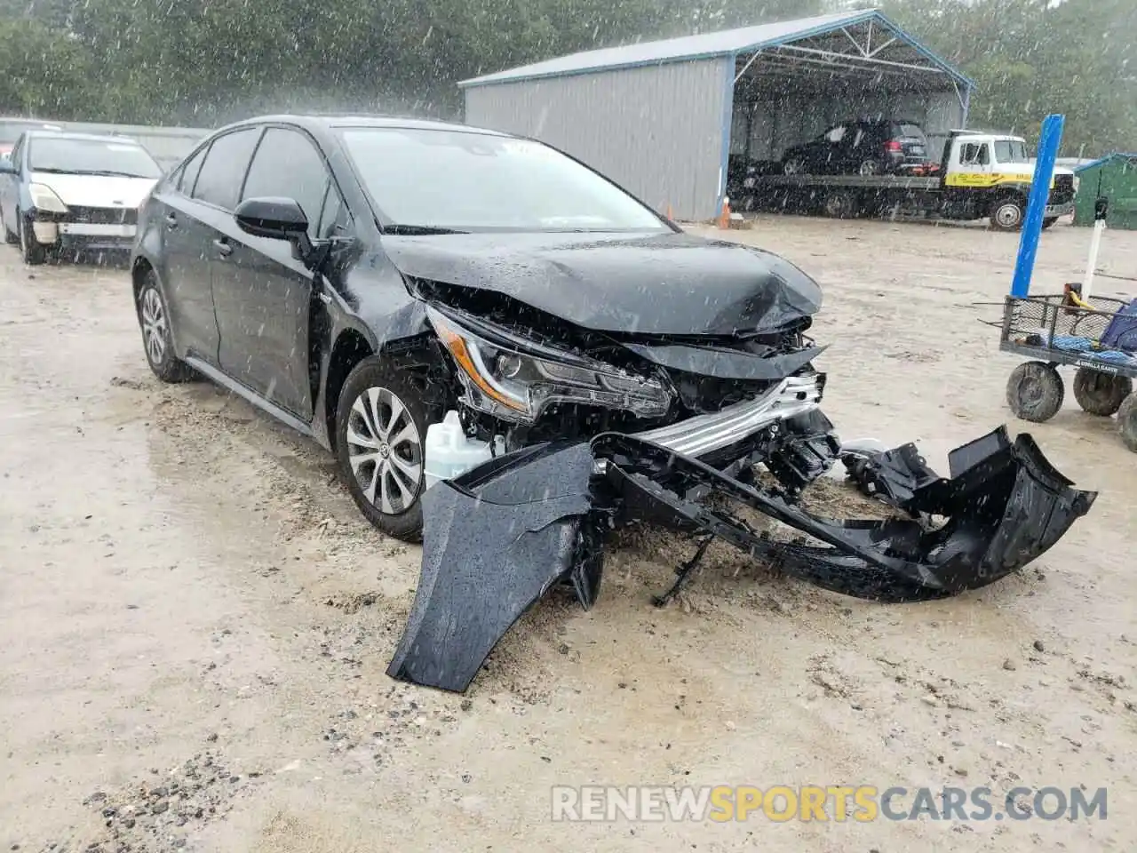 1 Photograph of a damaged car JTDEAMDE4MJ033955 TOYOTA COROLLA 2021