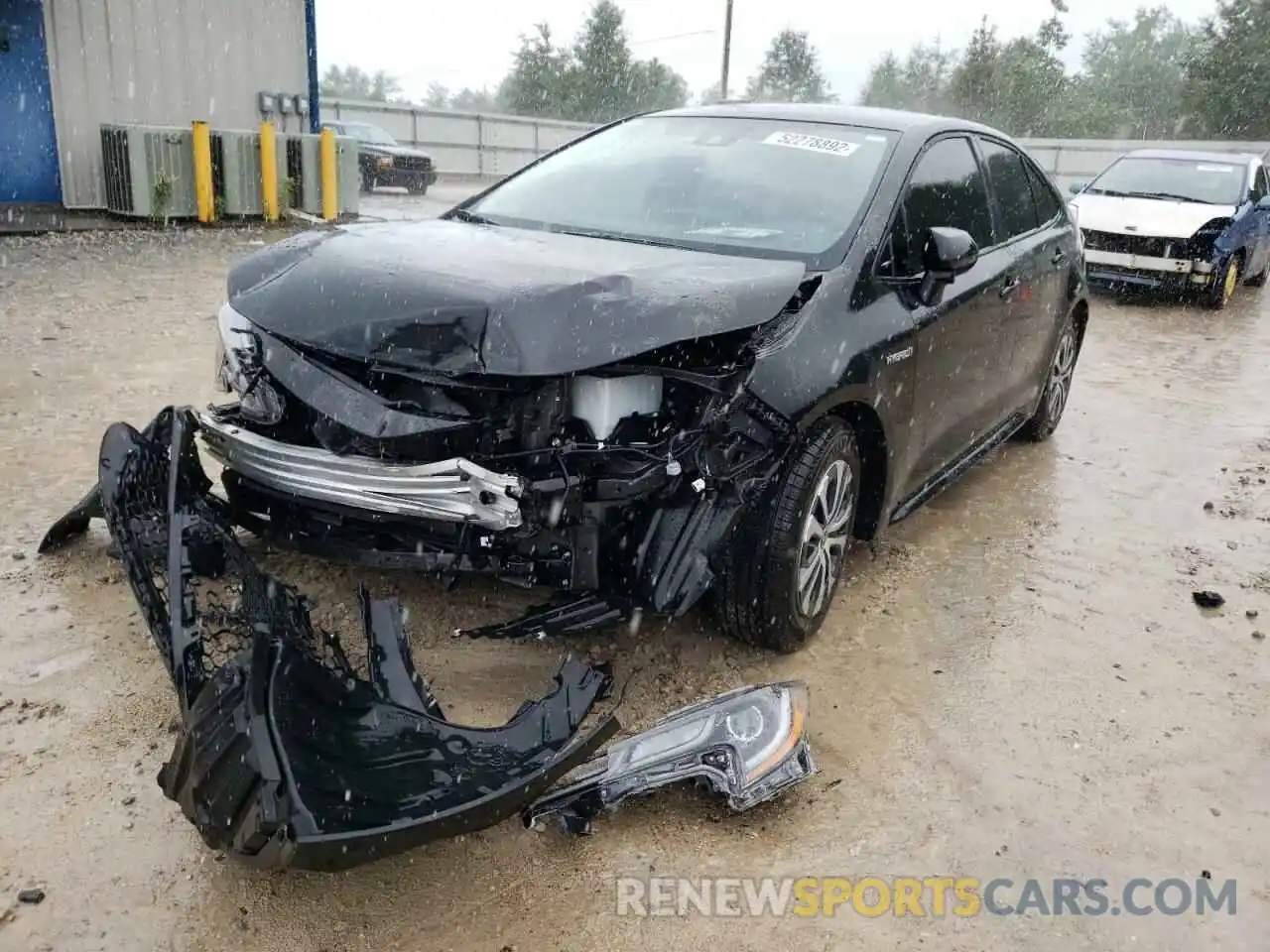 2 Photograph of a damaged car JTDEAMDE4MJ033955 TOYOTA COROLLA 2021