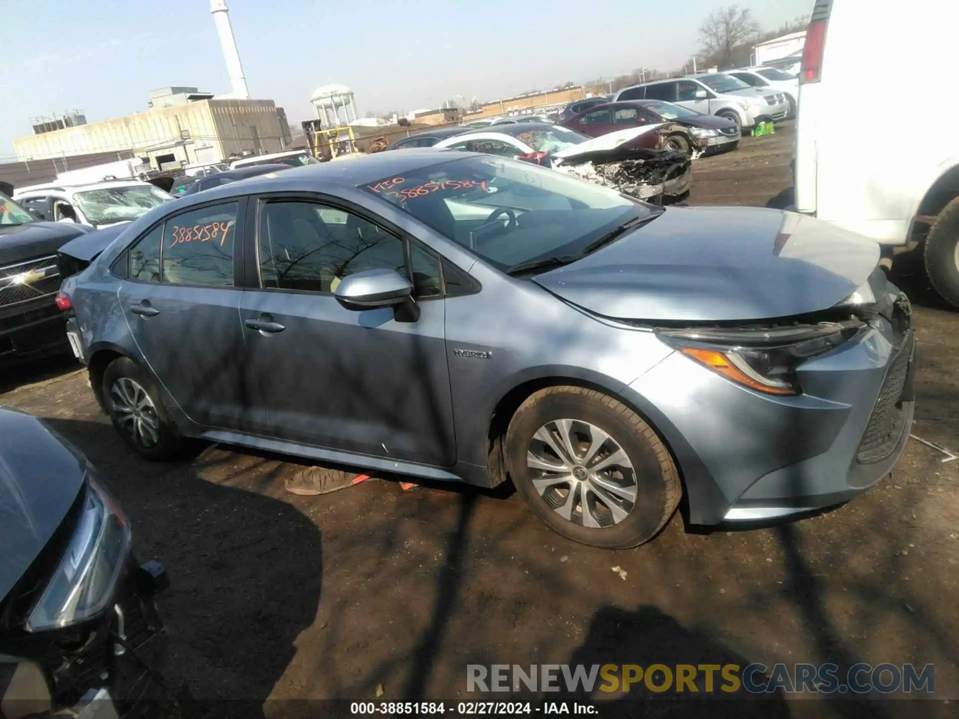 13 Photograph of a damaged car JTDEAMDE4MJ034345 TOYOTA COROLLA 2021