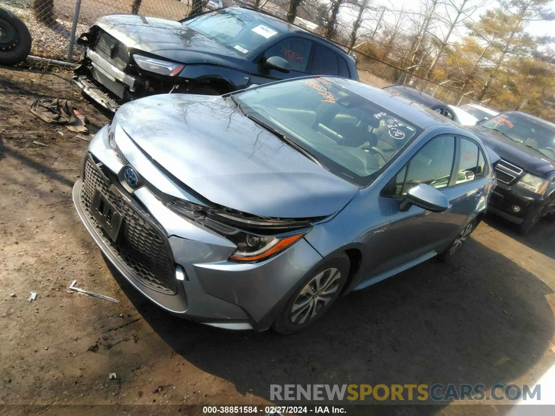 14 Photograph of a damaged car JTDEAMDE4MJ034345 TOYOTA COROLLA 2021