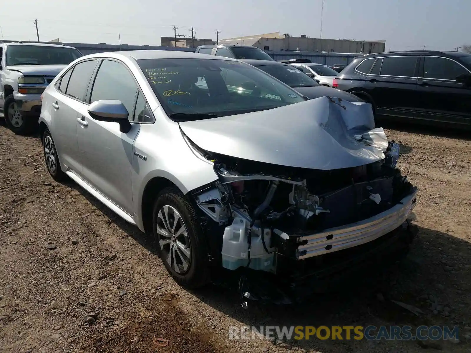 1 Photograph of a damaged car JTDEAMDE5MJ000379 TOYOTA COROLLA 2021