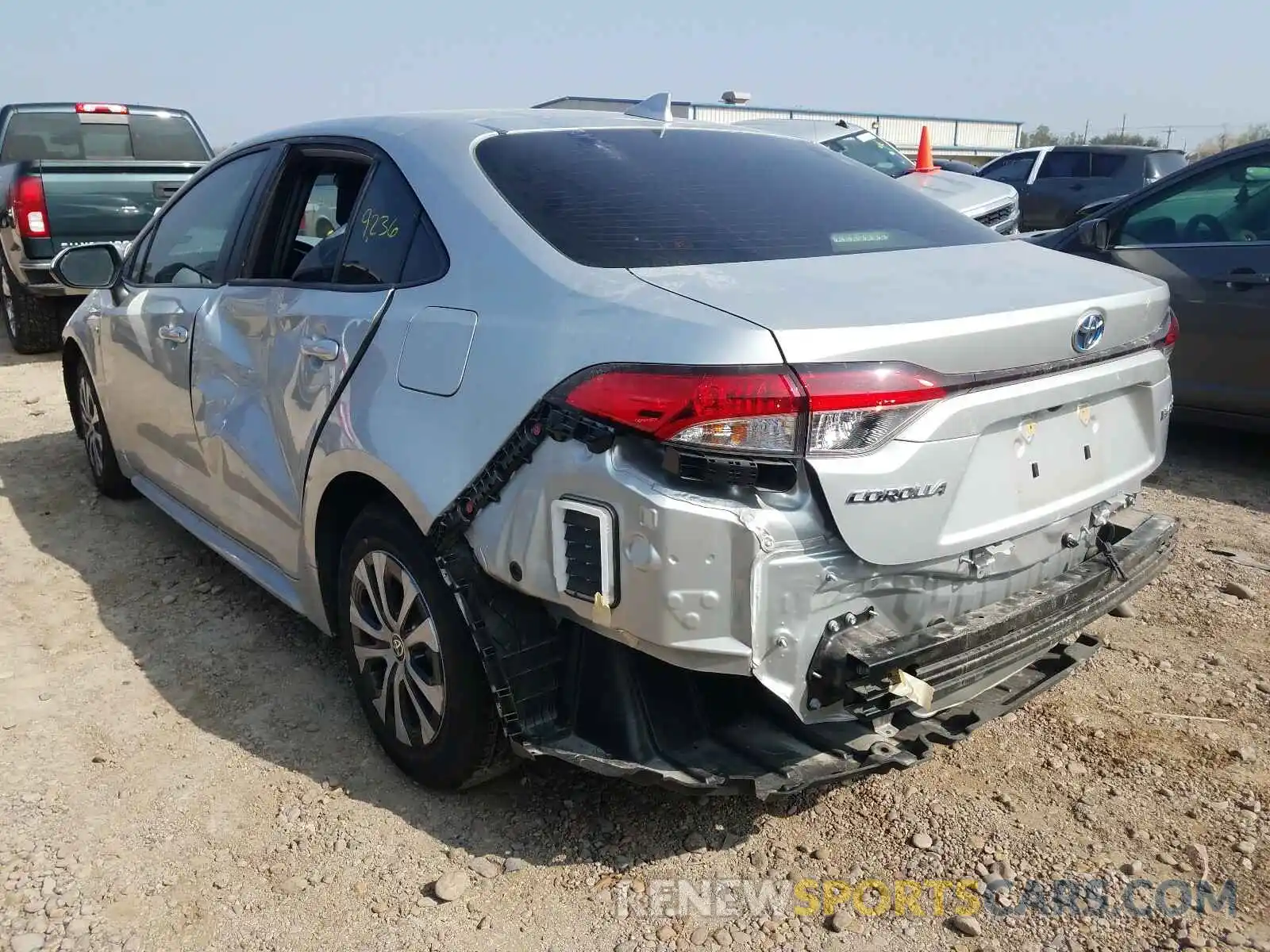 3 Photograph of a damaged car JTDEAMDE5MJ000379 TOYOTA COROLLA 2021