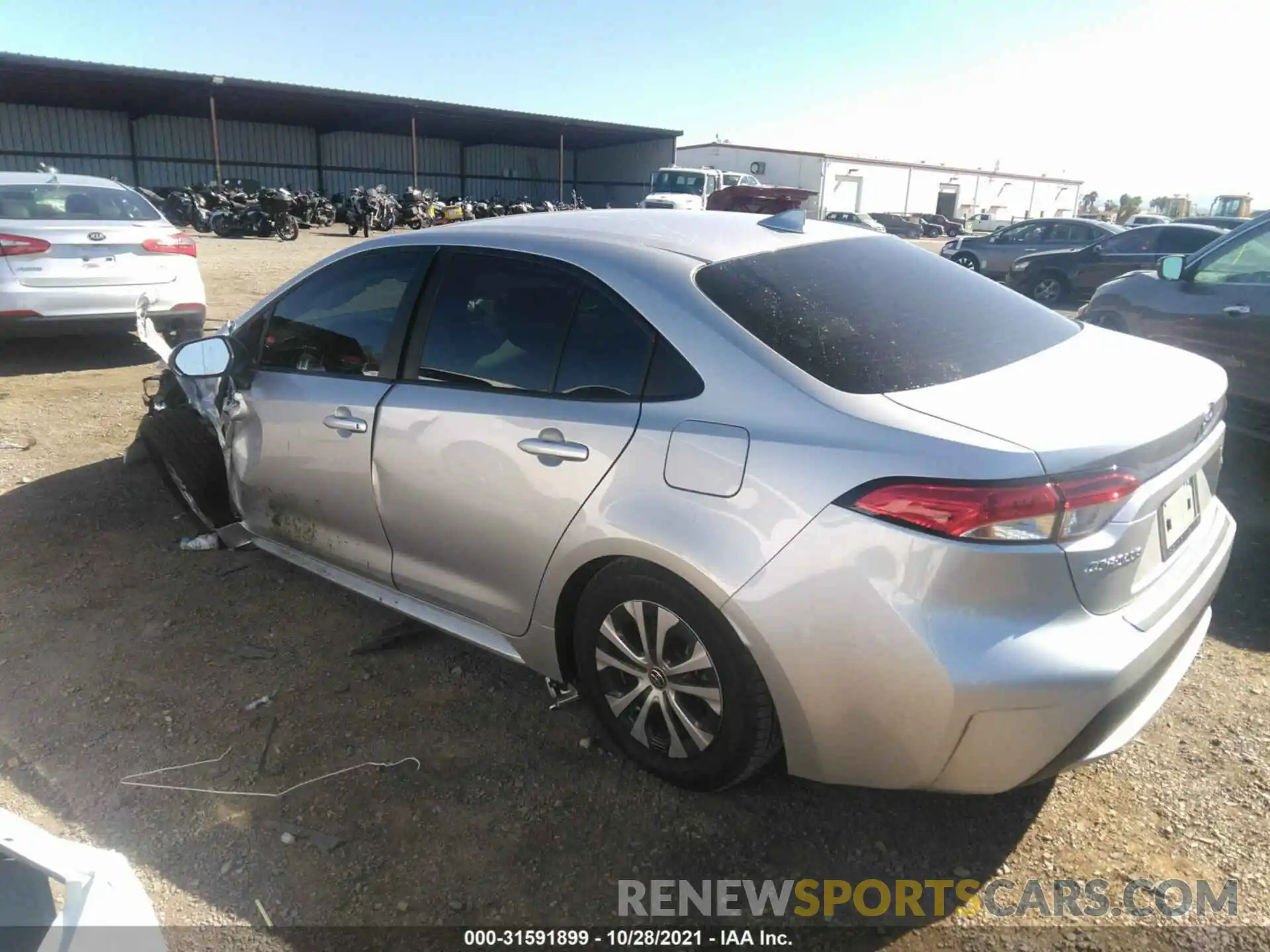 3 Photograph of a damaged car JTDEAMDE5MJ000513 TOYOTA COROLLA 2021