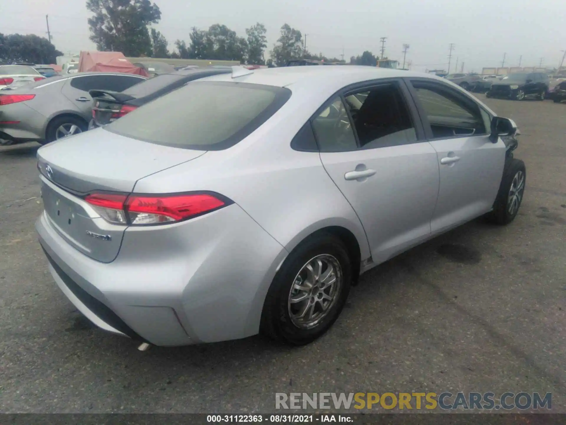 4 Photograph of a damaged car JTDEAMDE5MJ000592 TOYOTA COROLLA 2021