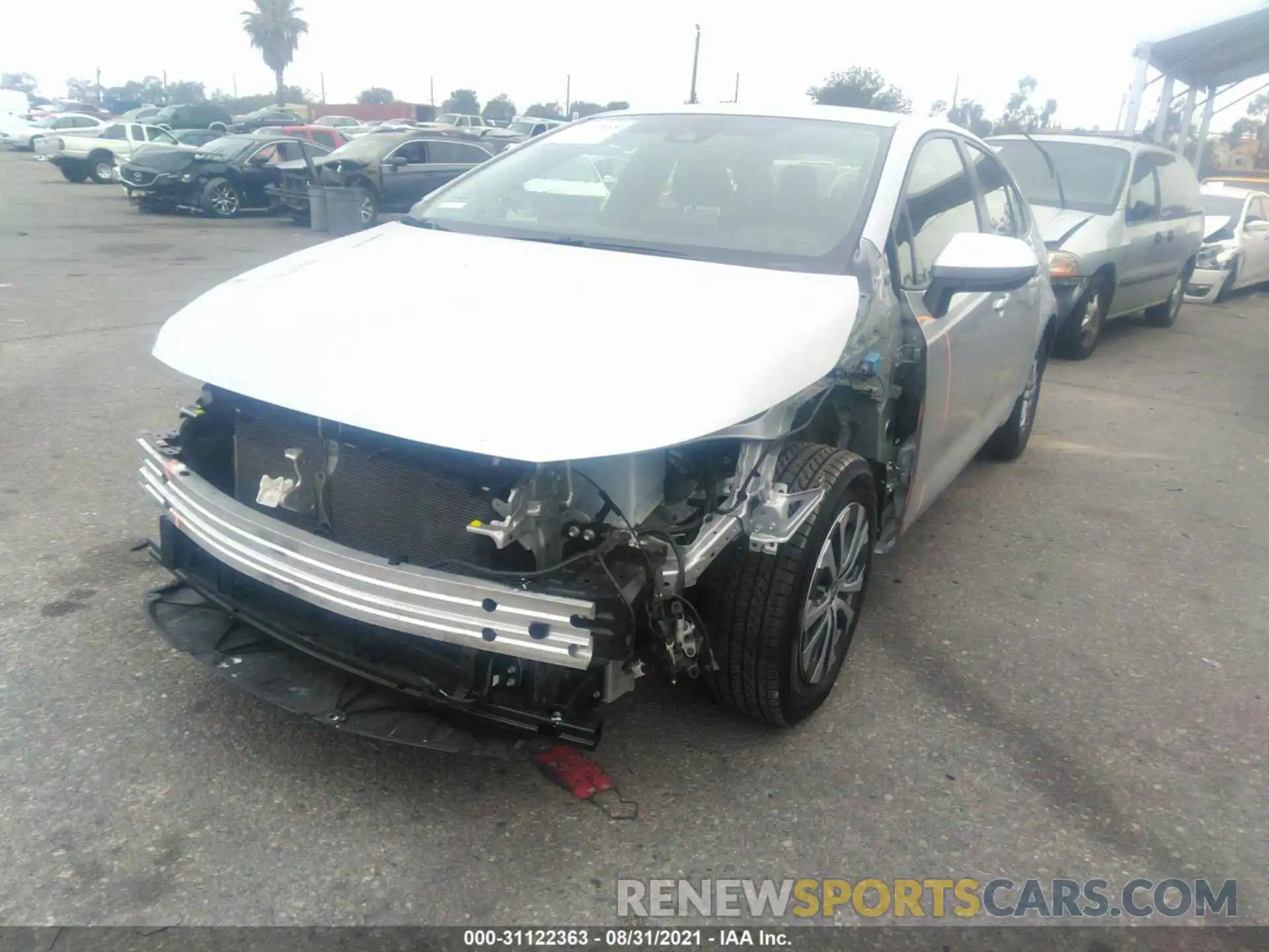 6 Photograph of a damaged car JTDEAMDE5MJ000592 TOYOTA COROLLA 2021