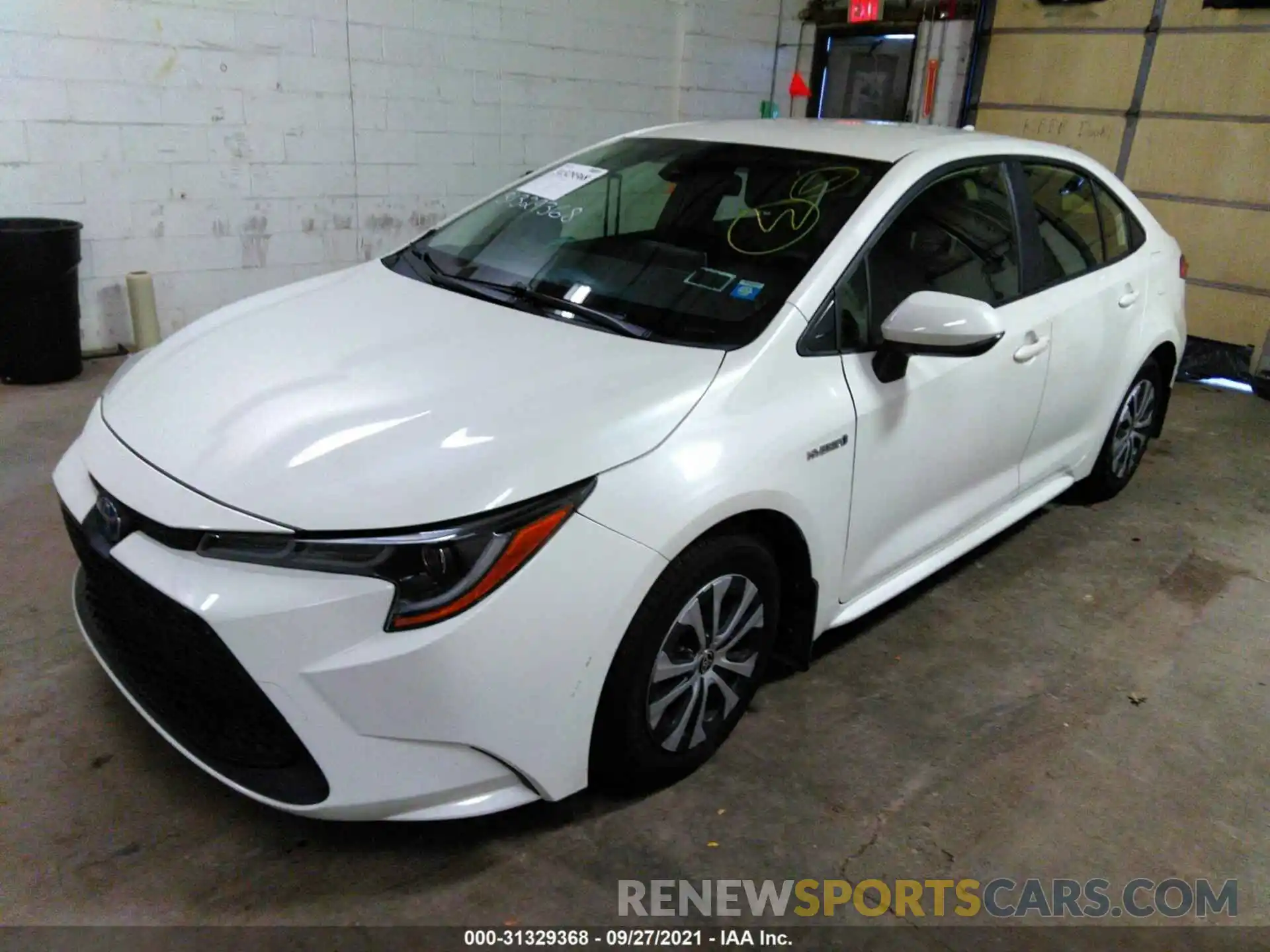 2 Photograph of a damaged car JTDEAMDE5MJ001175 TOYOTA COROLLA 2021