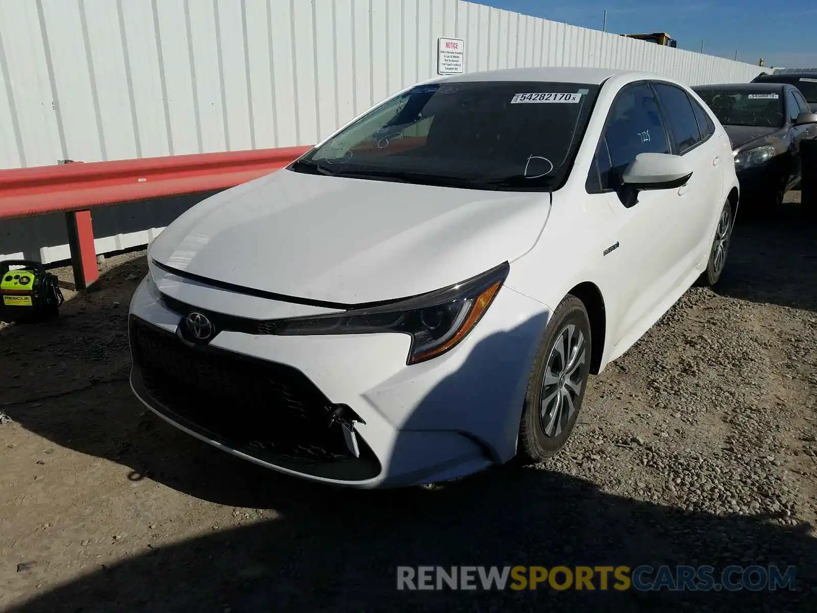 2 Photograph of a damaged car JTDEAMDE5MJ001239 TOYOTA COROLLA 2021