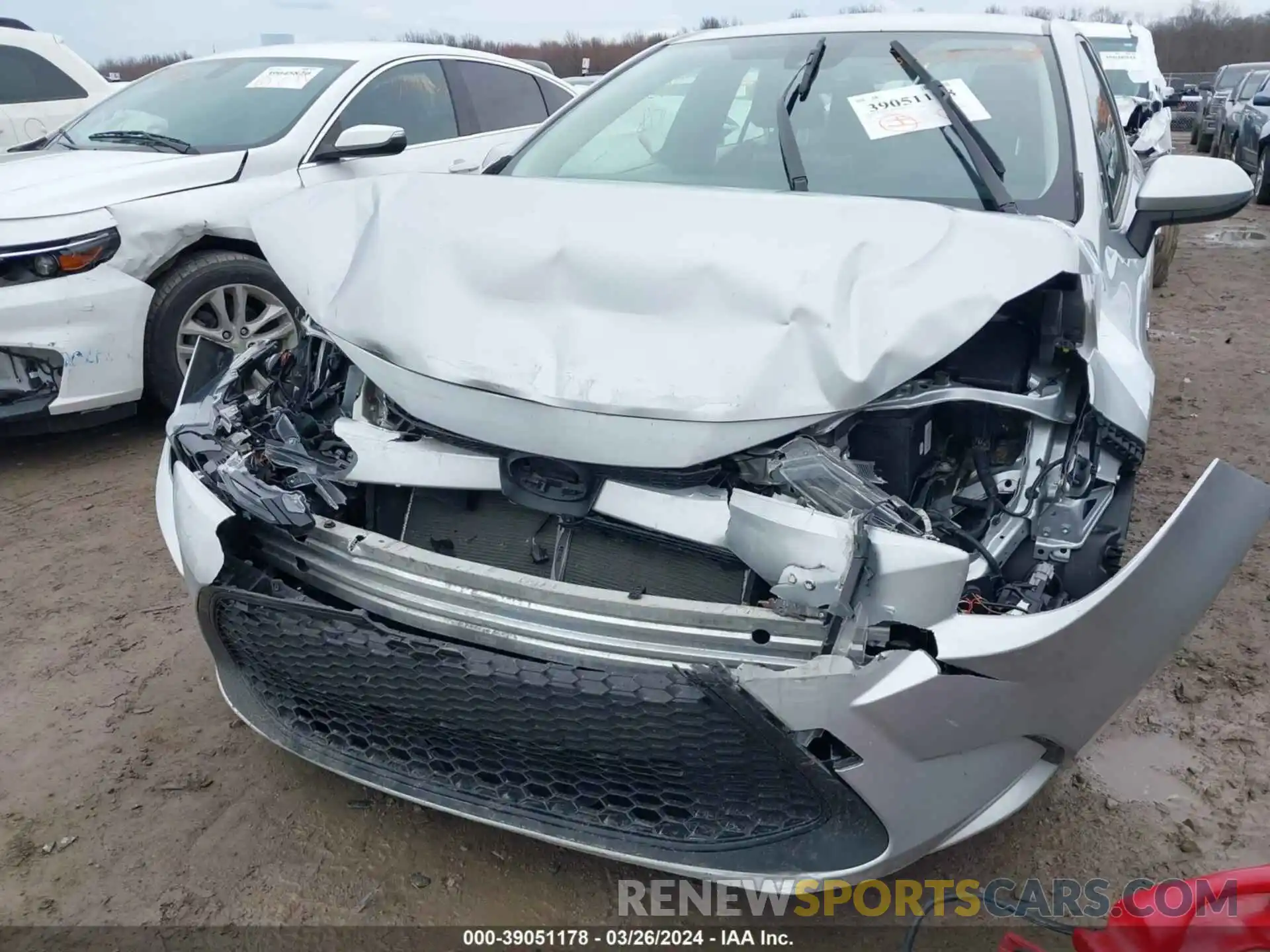 6 Photograph of a damaged car JTDEAMDE5MJ001516 TOYOTA COROLLA 2021