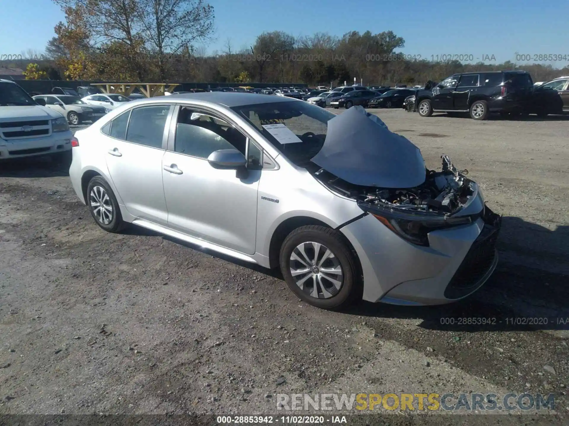 1 Photograph of a damaged car JTDEAMDE5MJ003332 TOYOTA COROLLA 2021