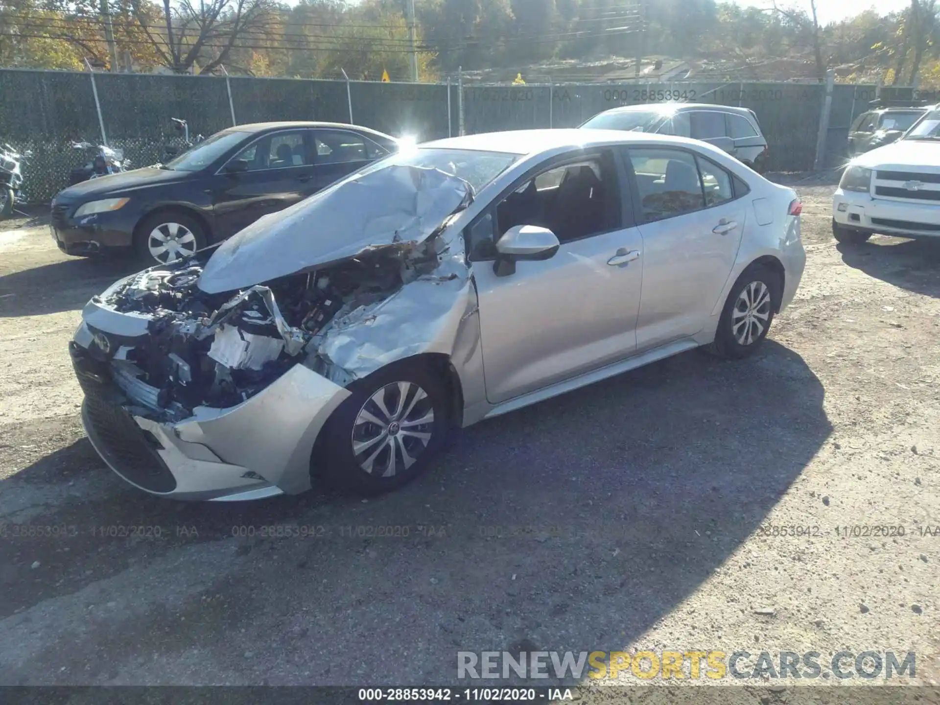 2 Photograph of a damaged car JTDEAMDE5MJ003332 TOYOTA COROLLA 2021