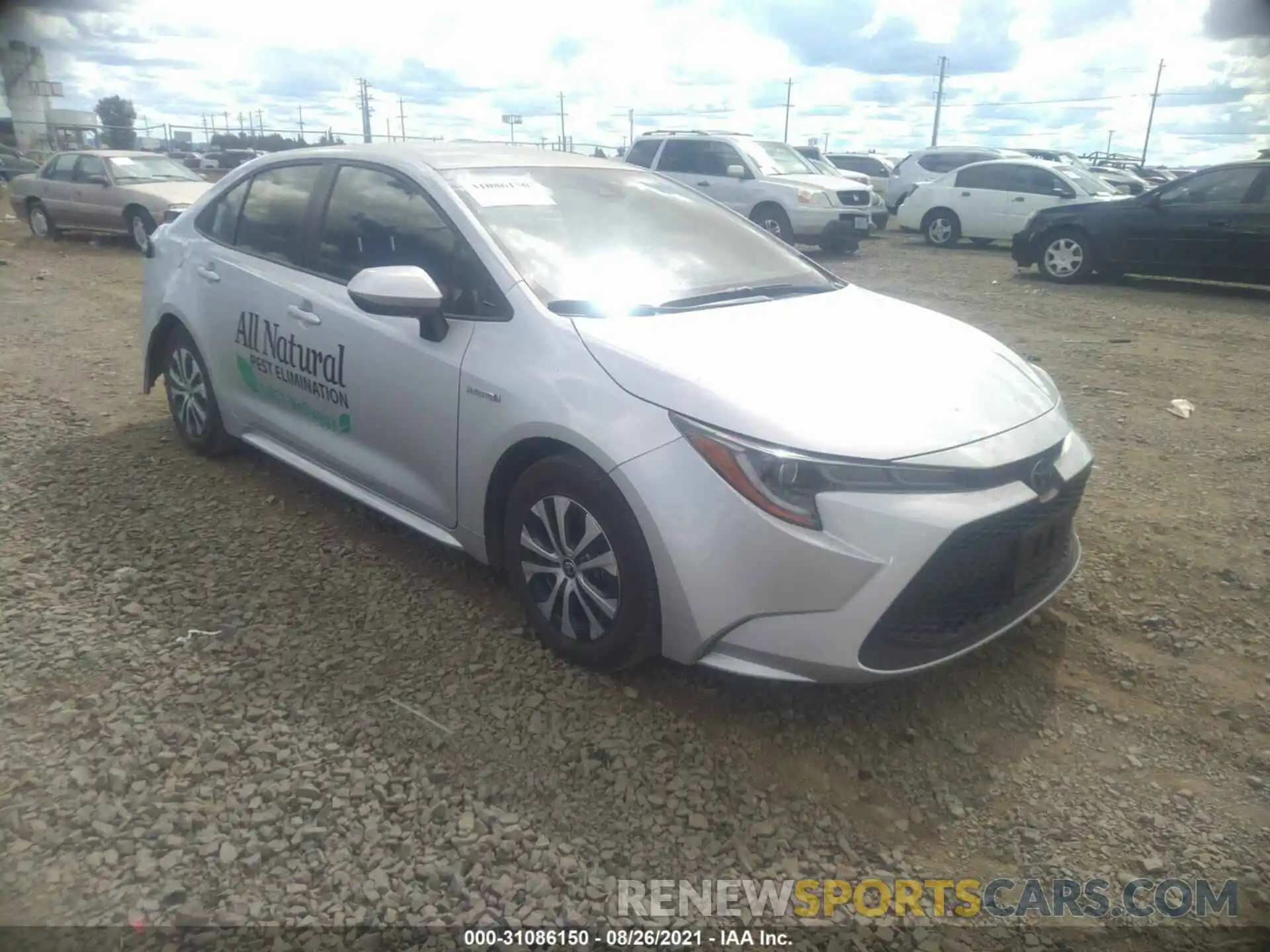 1 Photograph of a damaged car JTDEAMDE5MJ003380 TOYOTA COROLLA 2021