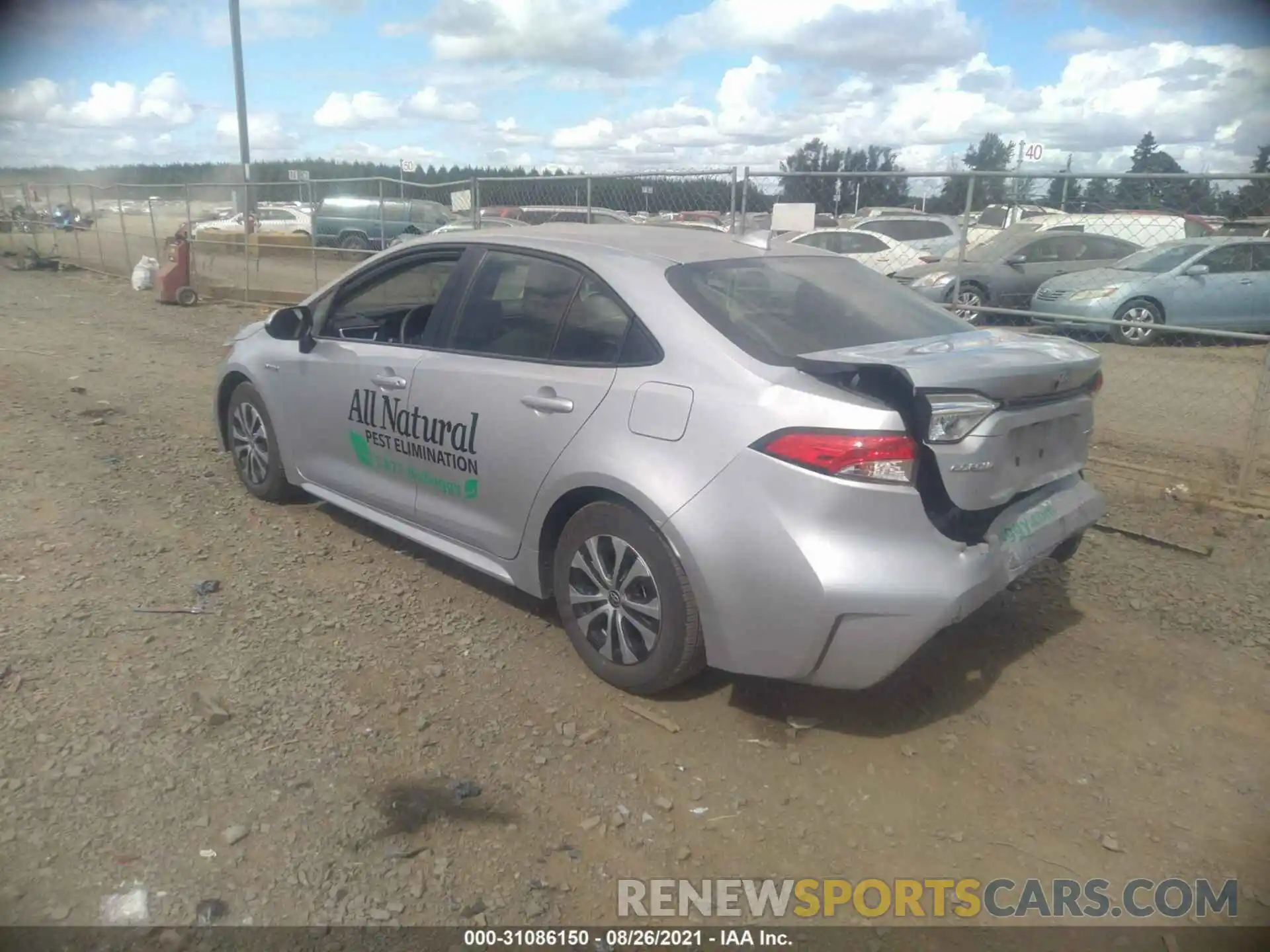 3 Photograph of a damaged car JTDEAMDE5MJ003380 TOYOTA COROLLA 2021