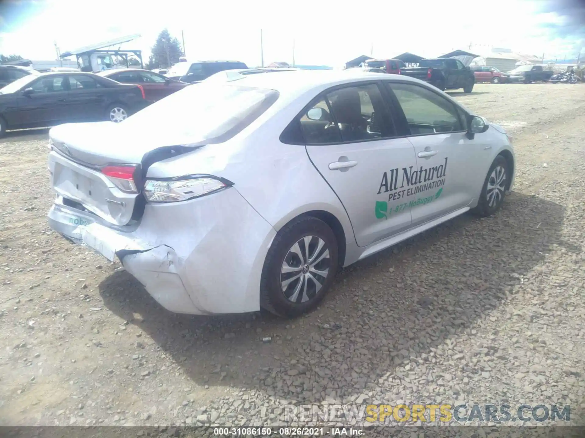 4 Photograph of a damaged car JTDEAMDE5MJ003380 TOYOTA COROLLA 2021